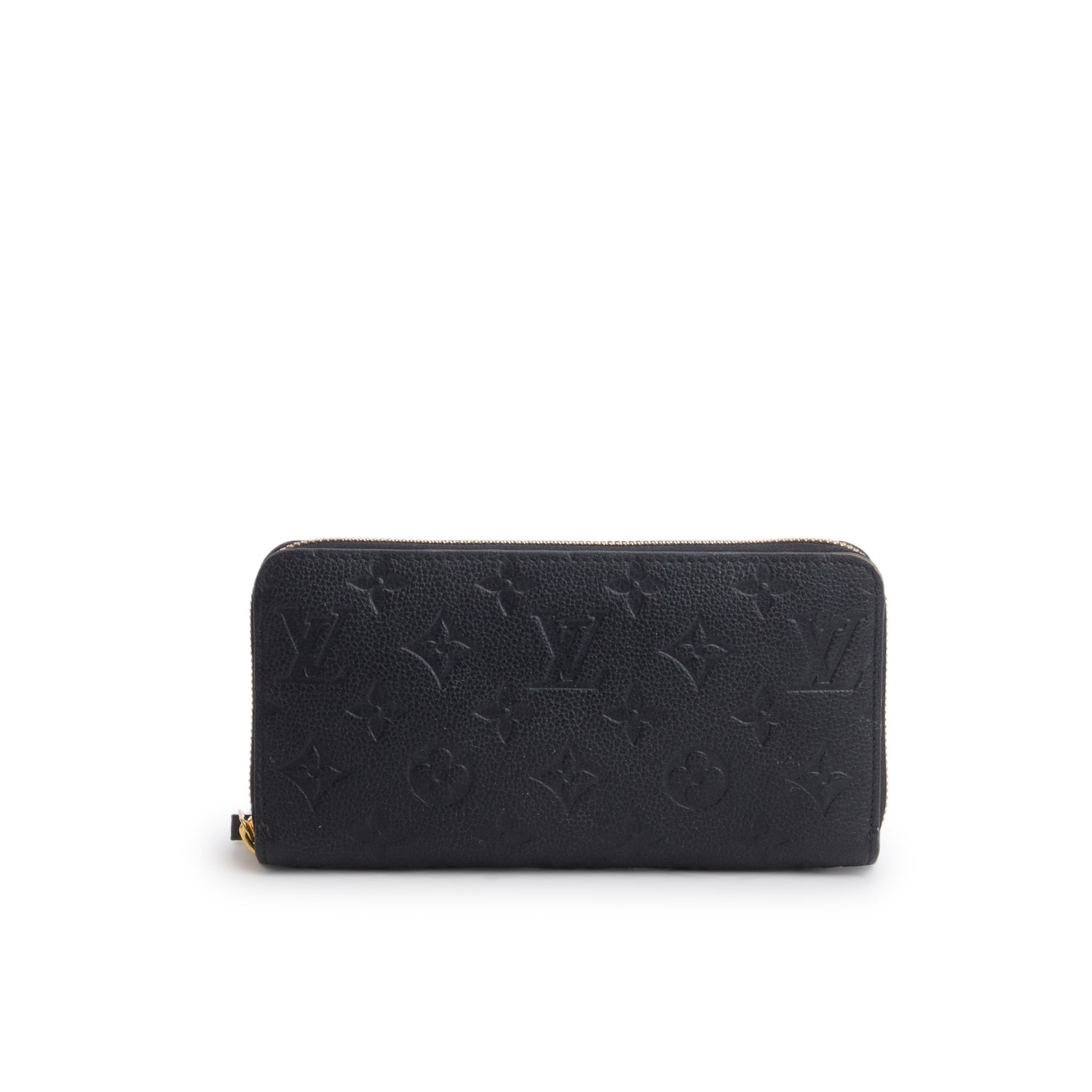 Louis Vuitton 2023 Black Empreinte Zippy Wallet w/ Receipt