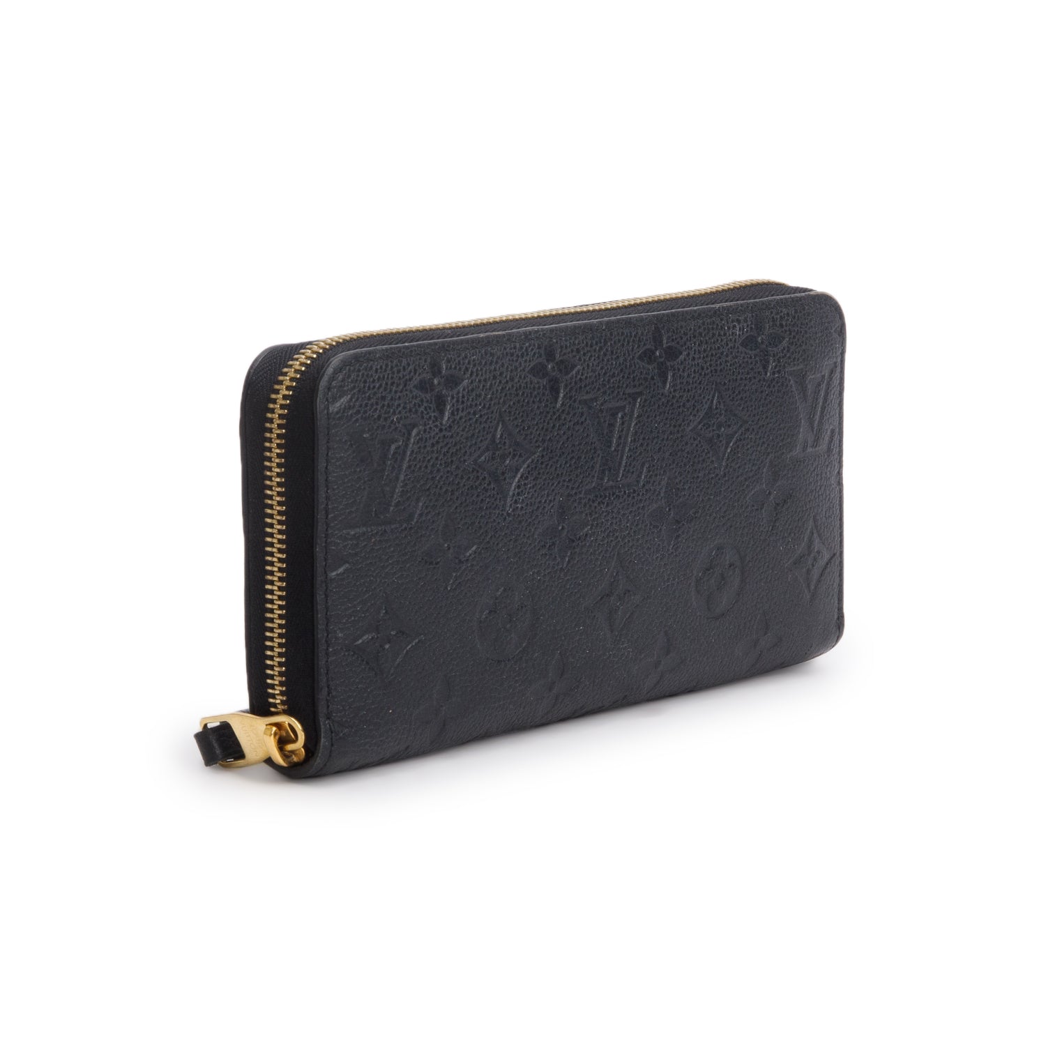 Louis Vuitton 2023 Black Empreinte Zippy Wallet w/ Receipt