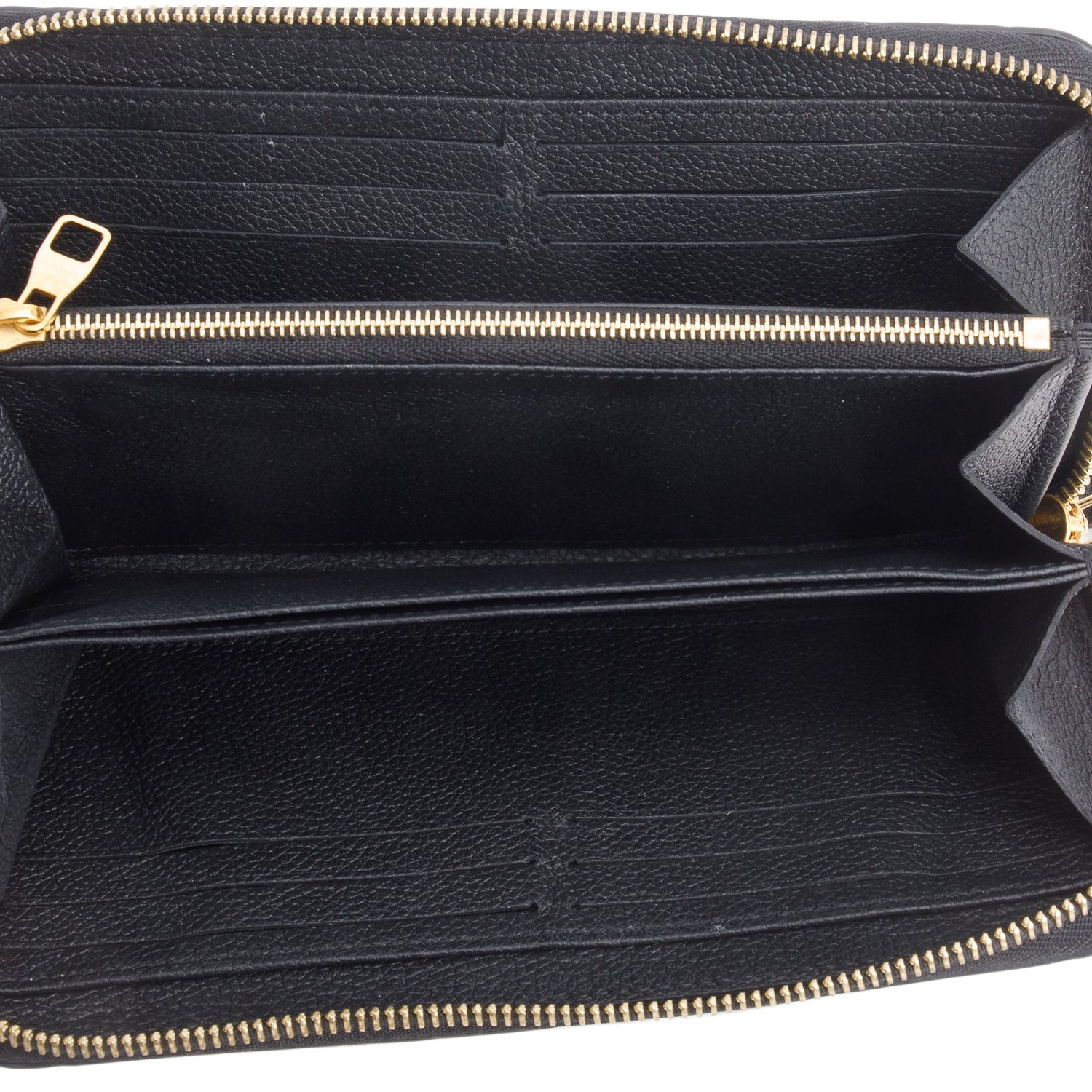 Louis Vuitton 2023 Black Empreinte Zippy Wallet w/ Receipt