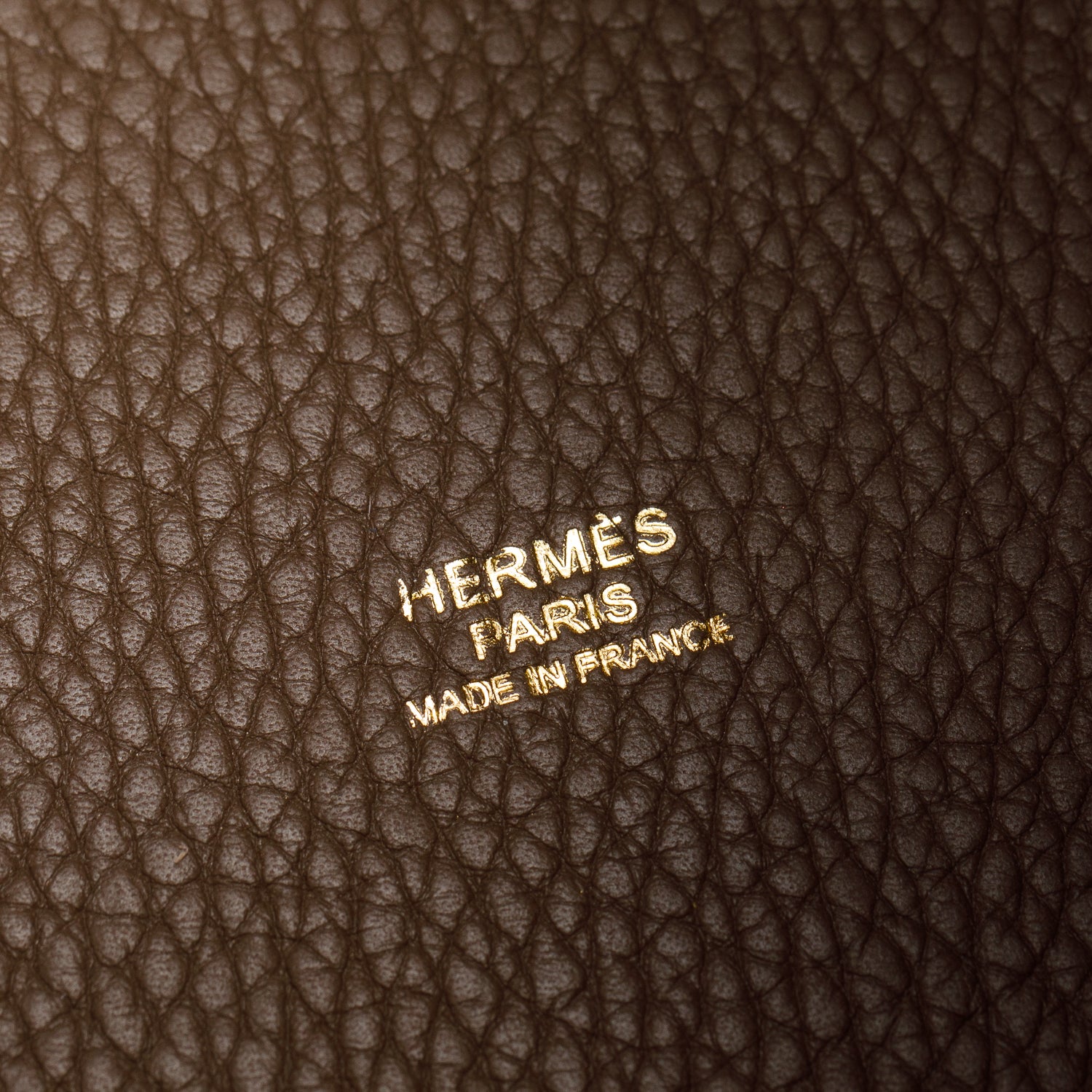 Hermes Etoupe Taurillon Clemence Picotin Lock 22 w/ Box