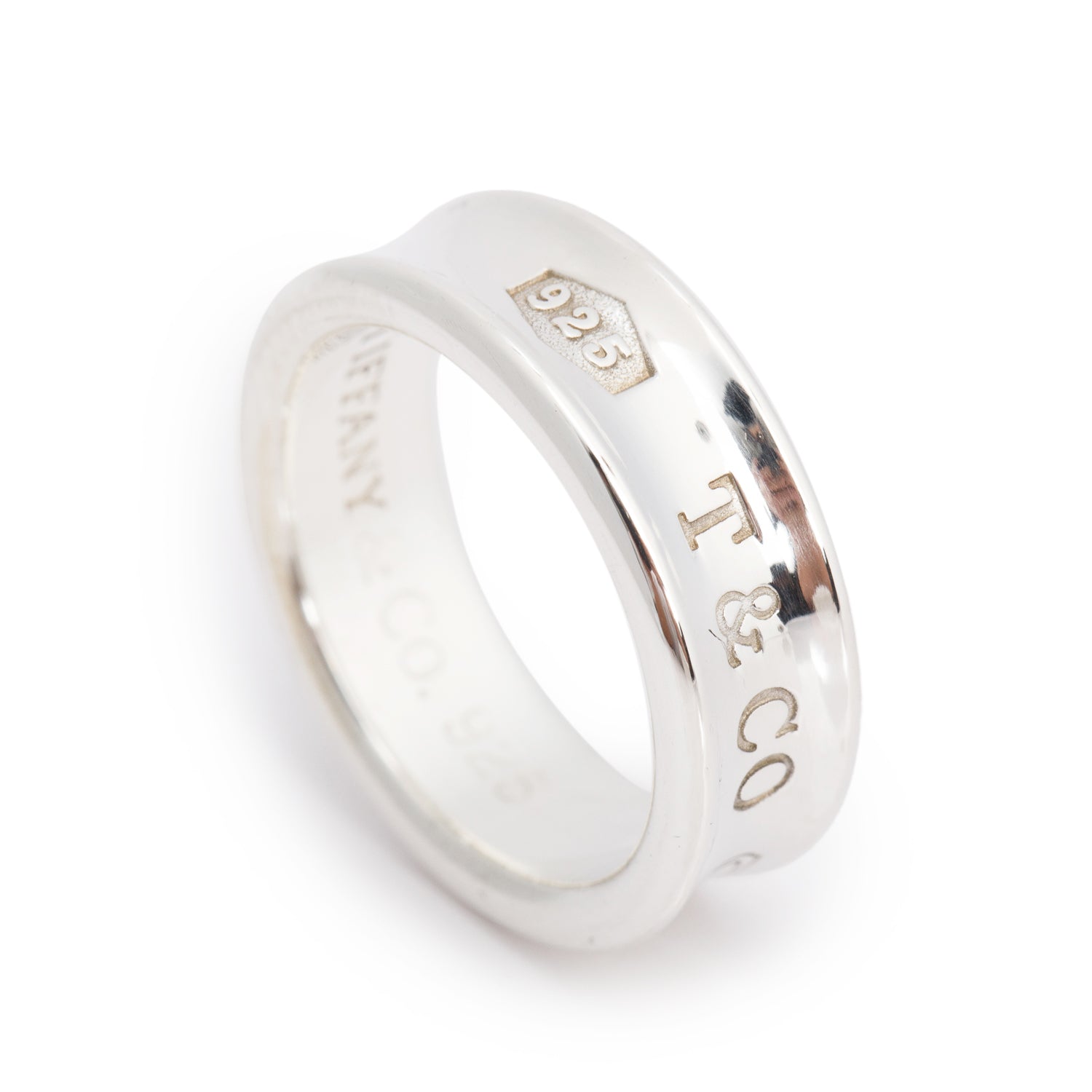 Tiffany & Co. Sterling Silver Medium 1837 Ring, Size 7