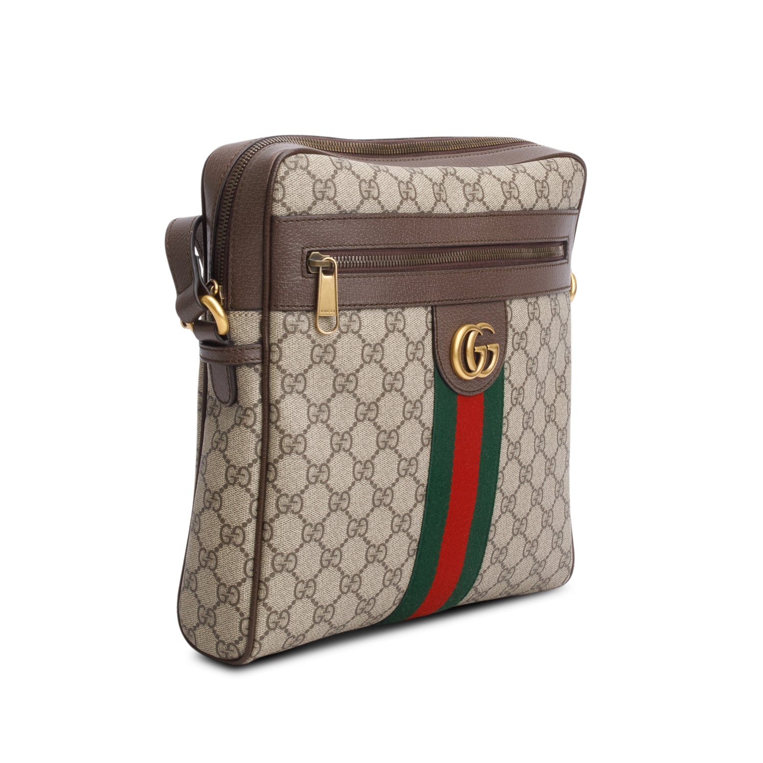 Gucci GG Supreme Monogram Web Medium Ophidia Messenger Bag