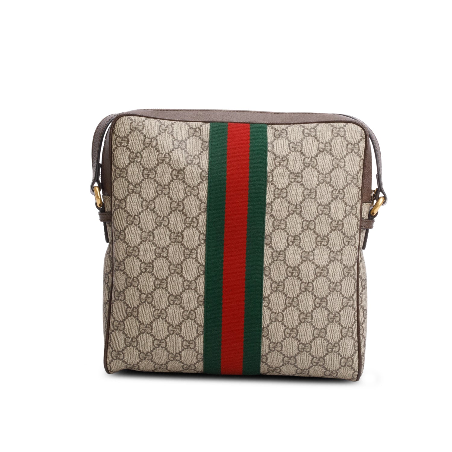 Gucci GG Supreme Monogram Web Medium Ophidia Messenger Bag