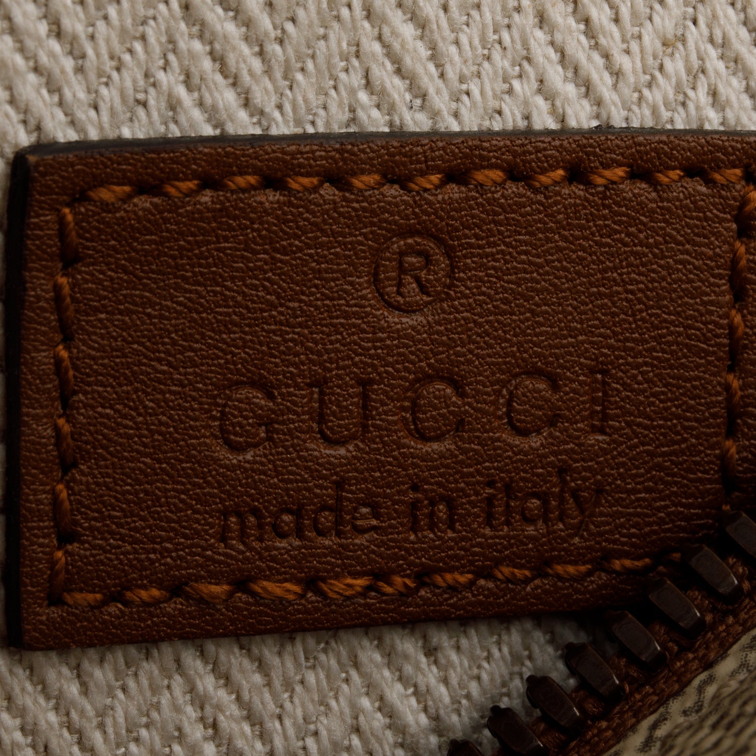 Gucci GG Supreme Monogram Emblem Belt Bag w/ Box