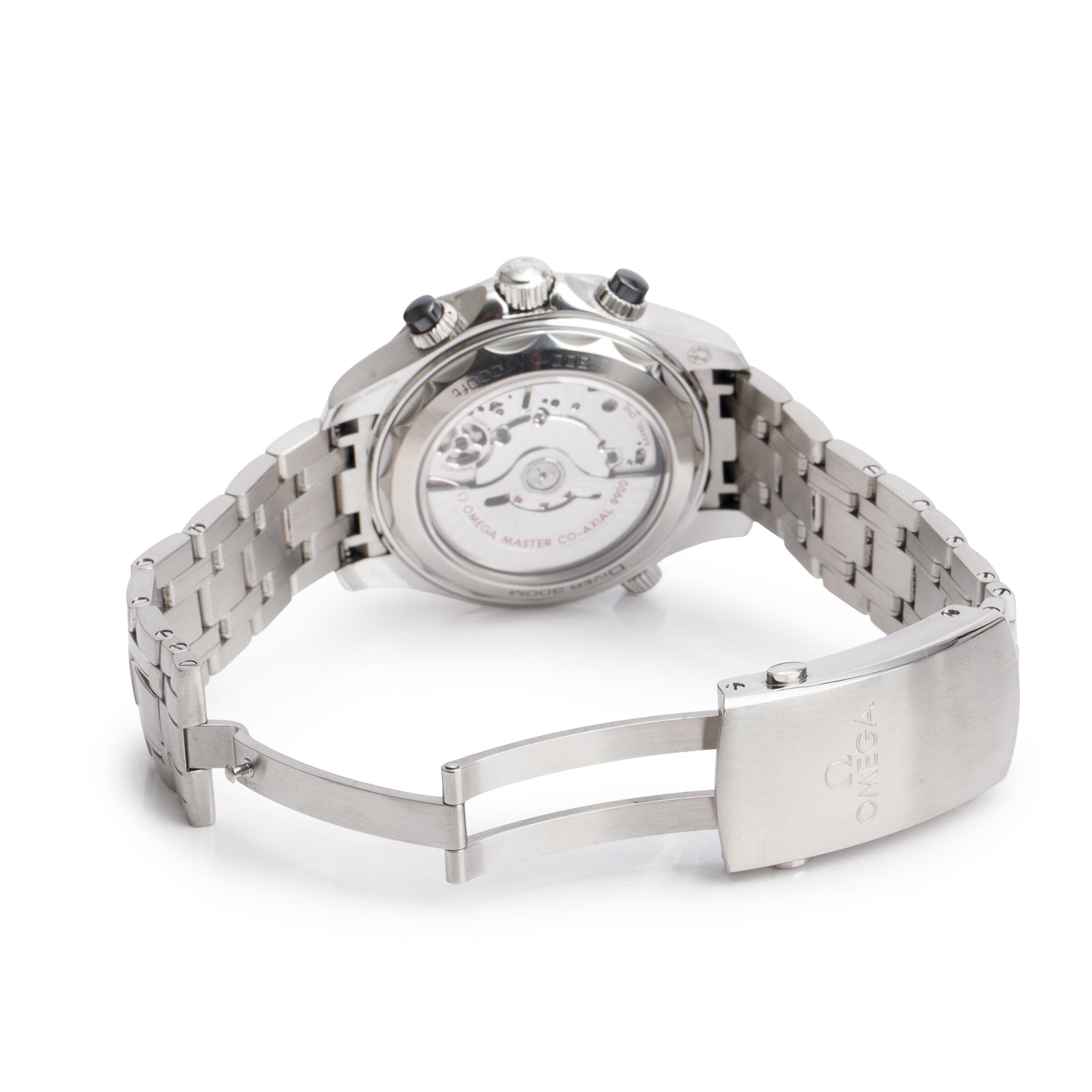 Omega 2021 Stainless Steel Seamaster Diver 300M 44 MM Automatic Chronograph Watch Black Dial w/ Box & Papers