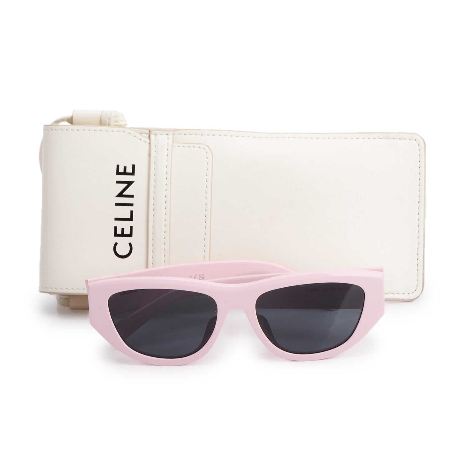 Celine CL40278U Pink Acetate Cat Eye Sunglasses w/ Case