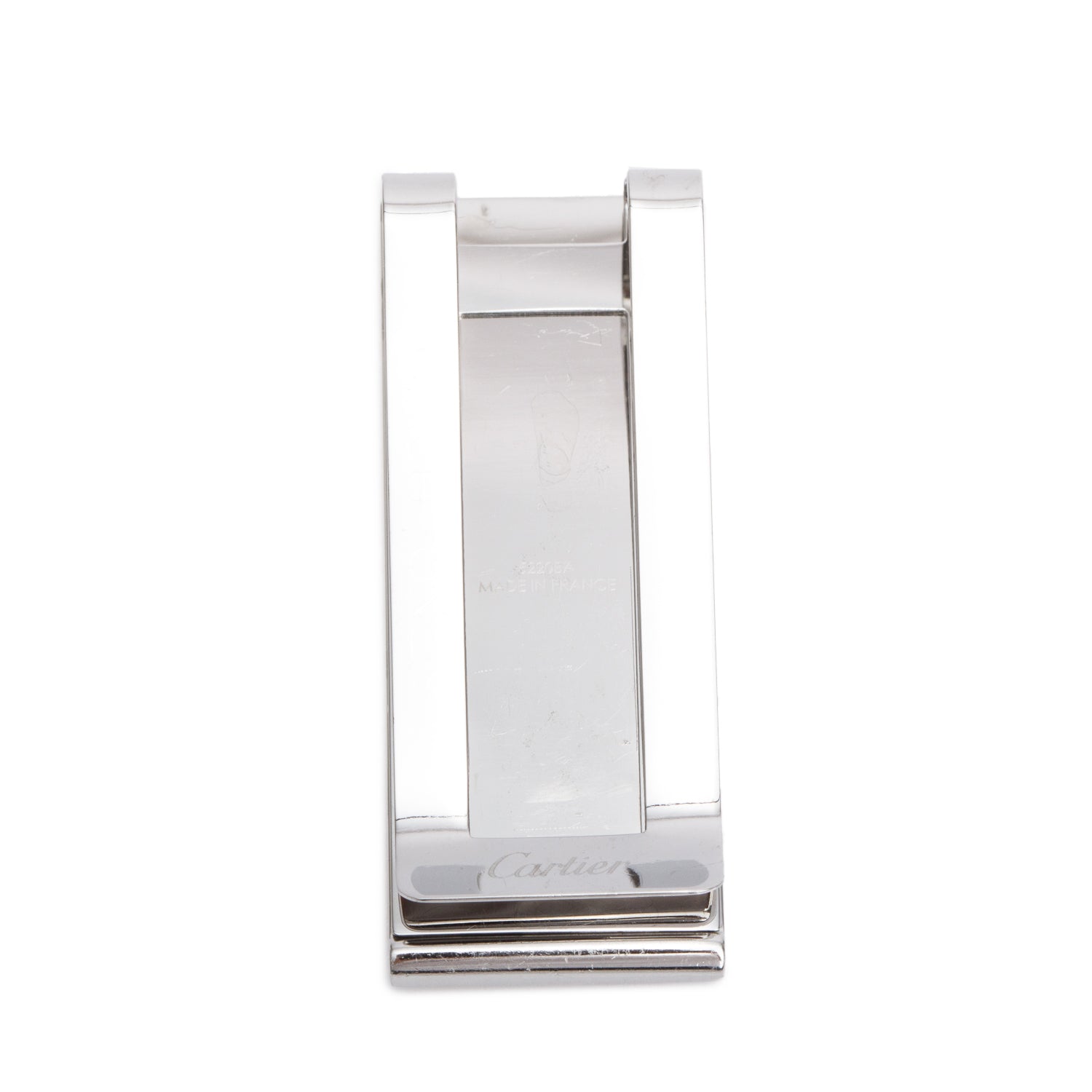 Cartier Stainless Steel & Gold Plated Large Santos de Cartier Money Clip