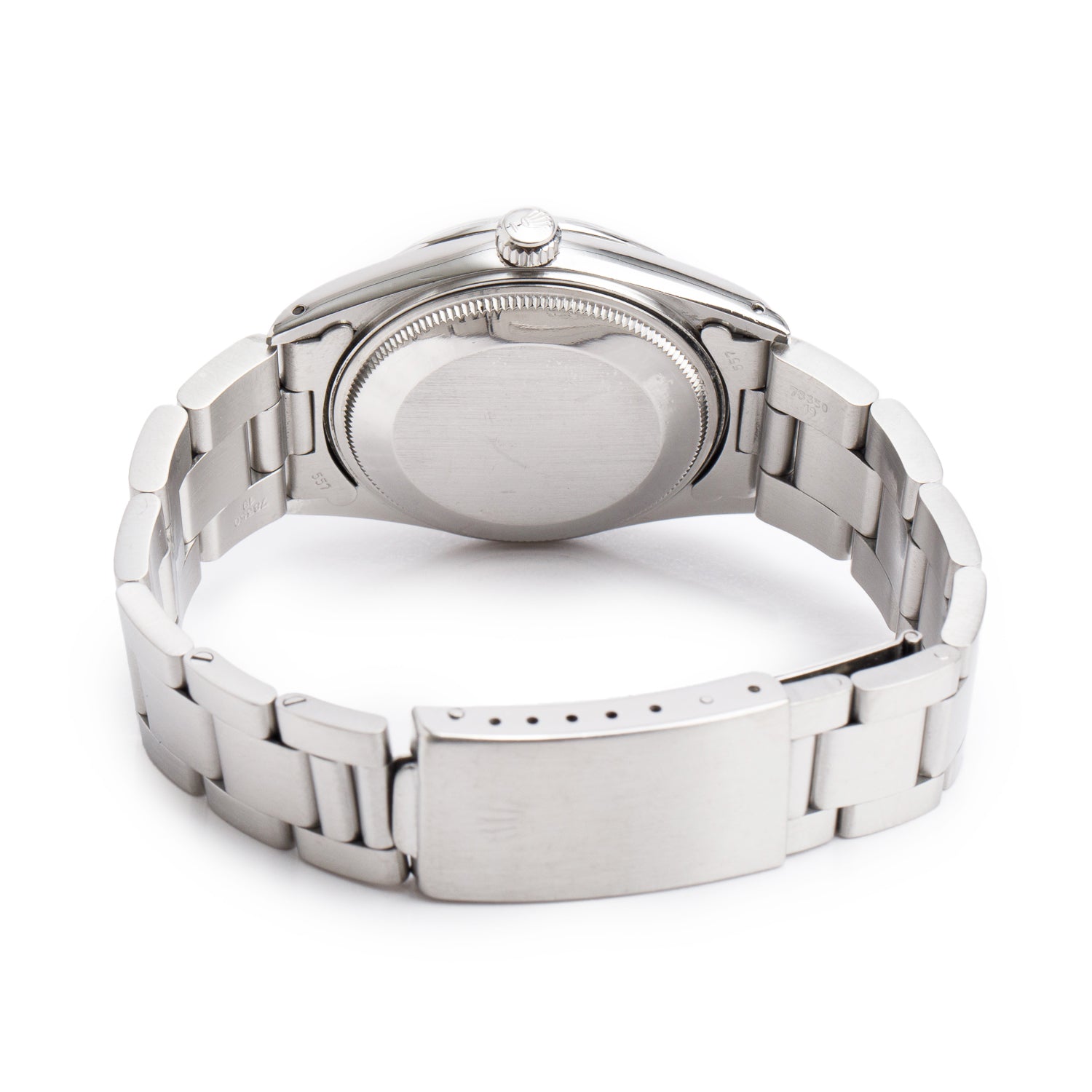 Rolex Stainless Steel Oyster Perpetual Date 34 MM Watch Blue Dial 15000 w/ Box