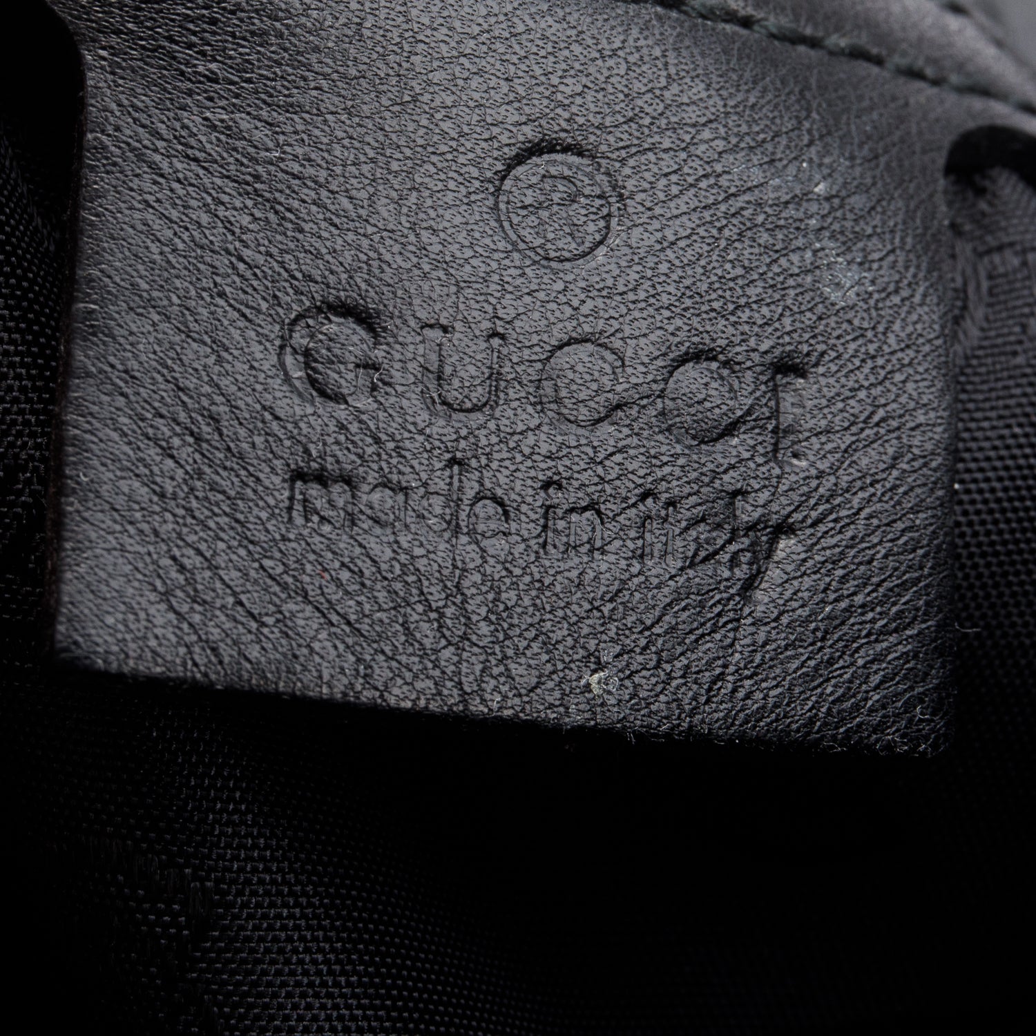 Gucci Black Patent Leather Large Indy Top Handle Bag w/ Strap