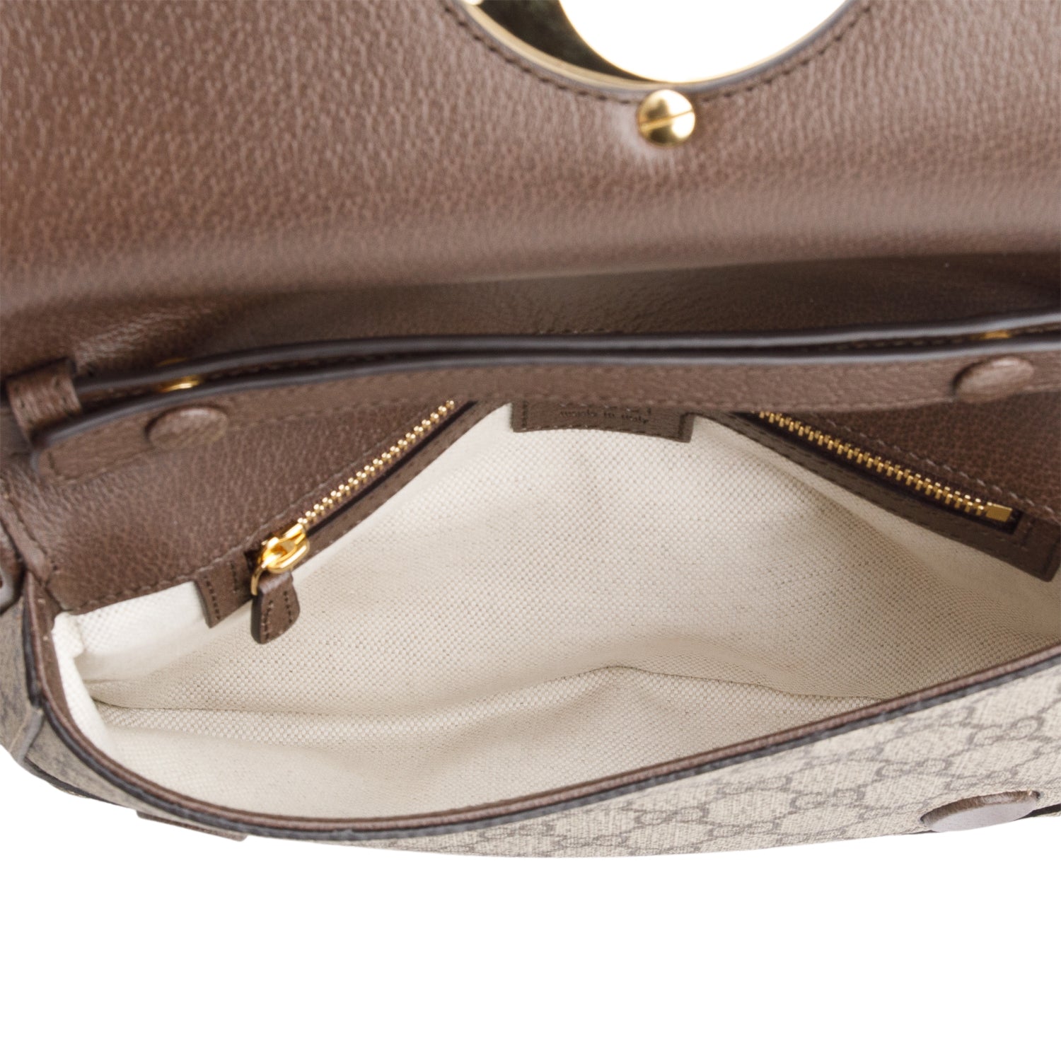 Gucci GG Supreme Monogram Textured Dollar Calfskin Blondie Chain Shoulder Flap Bag w/ Strap