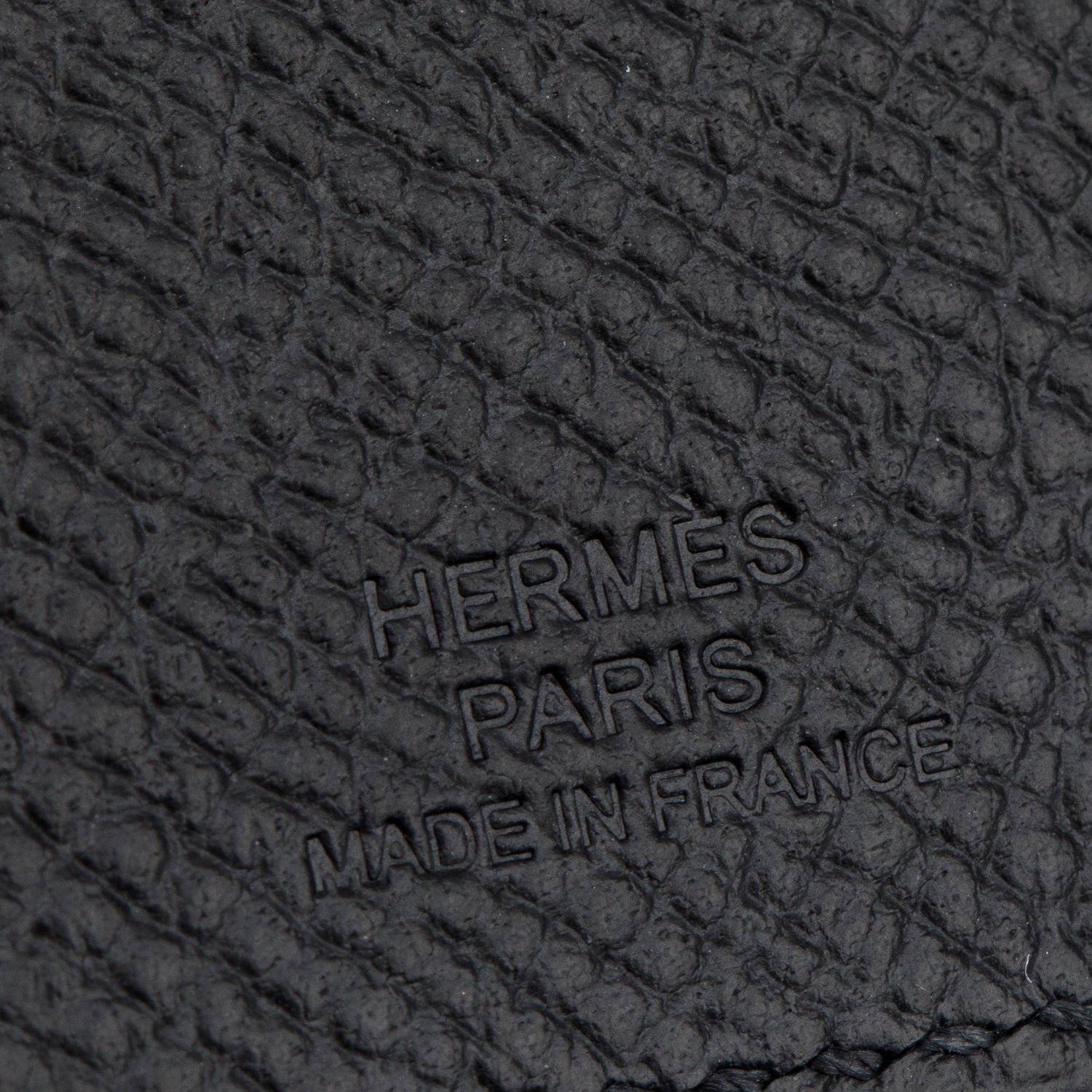 Hermes Noir Epsom Calfskin Tarmac PM Passport Holder w/ Box