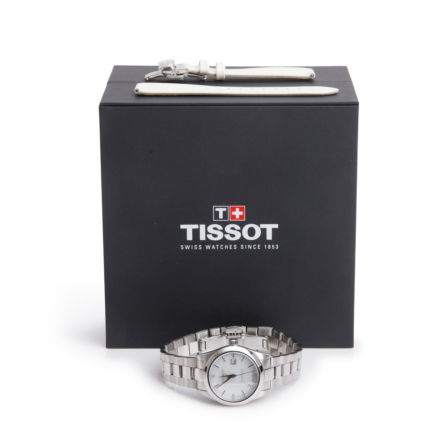 Tissot Stainless Steel T-My Lady 29 MM Automatic Watch Diamond Mother of Pearl Dial w/ Box & Papers