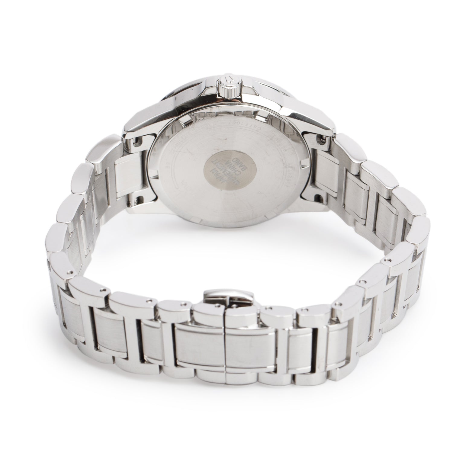 Bulova 2021 Stainless Steel Marine Star Lady 34 MM Quartz Watch White Diamond Dial 96P201 w/ Box & Papers