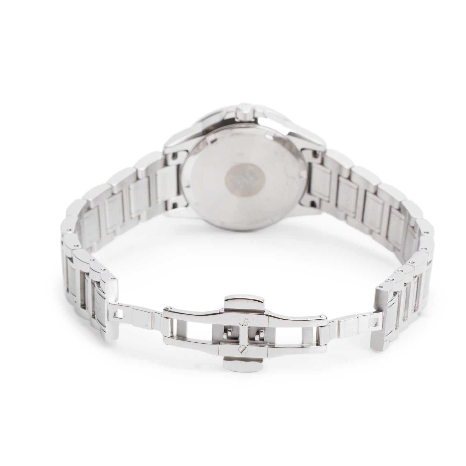 Bulova 2021 Stainless Steel Marine Star Lady 34 MM Quartz Watch White Diamond Dial 96P201 w/ Box & Papers