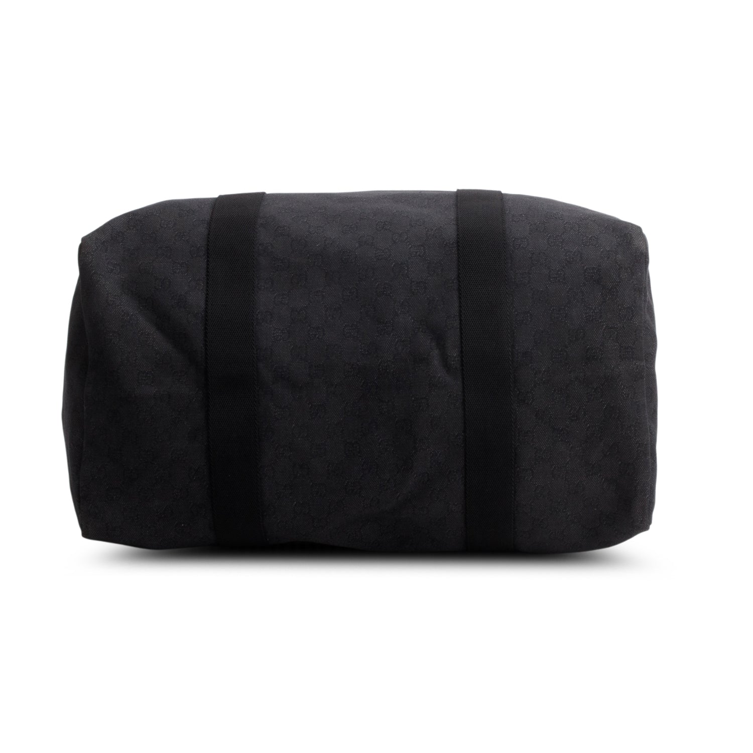Gucci Black Denim Monogram Duffel Bag w/ Pouch