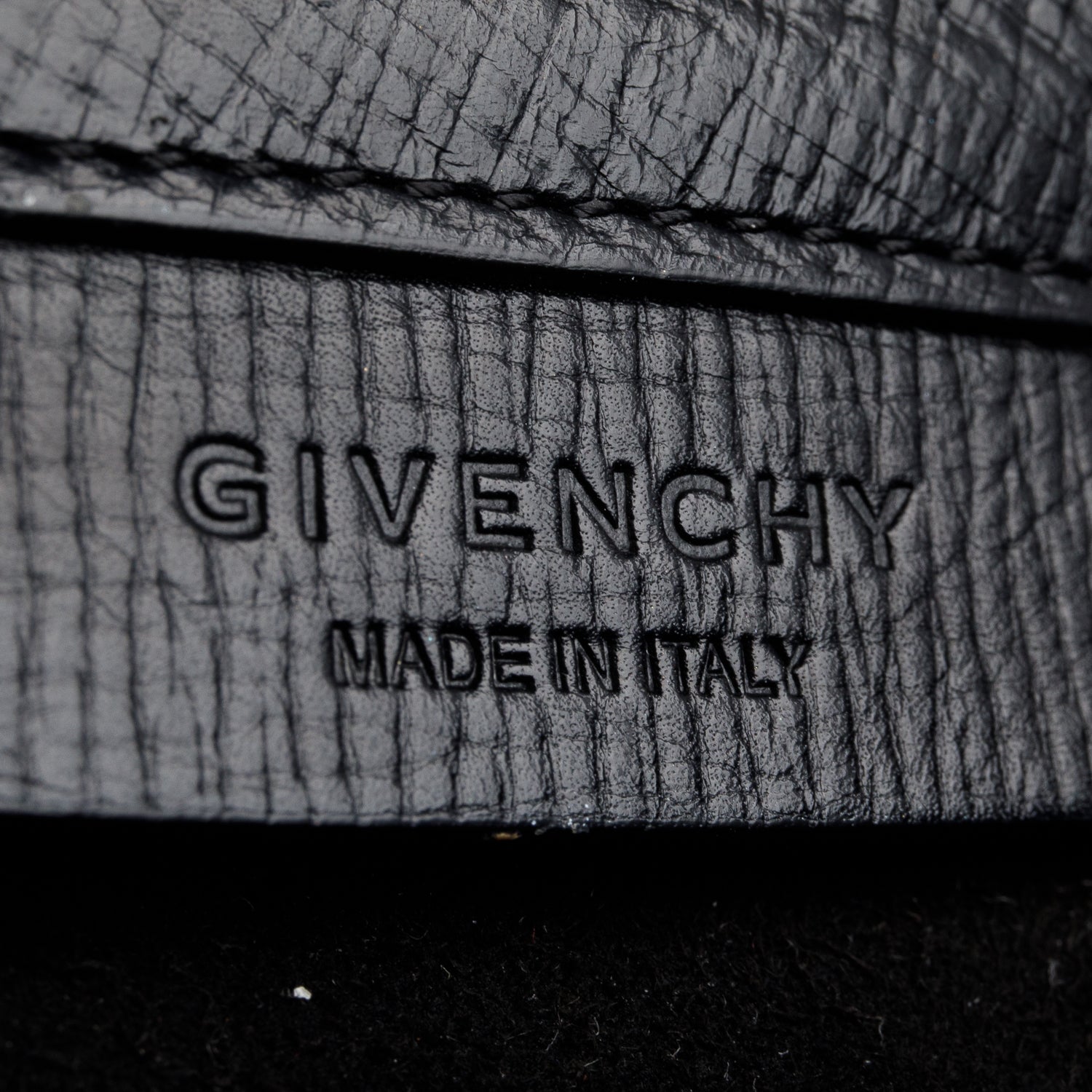 Givenchy Black Textured Calfskin Medium Pandora Box Crossbody Bag