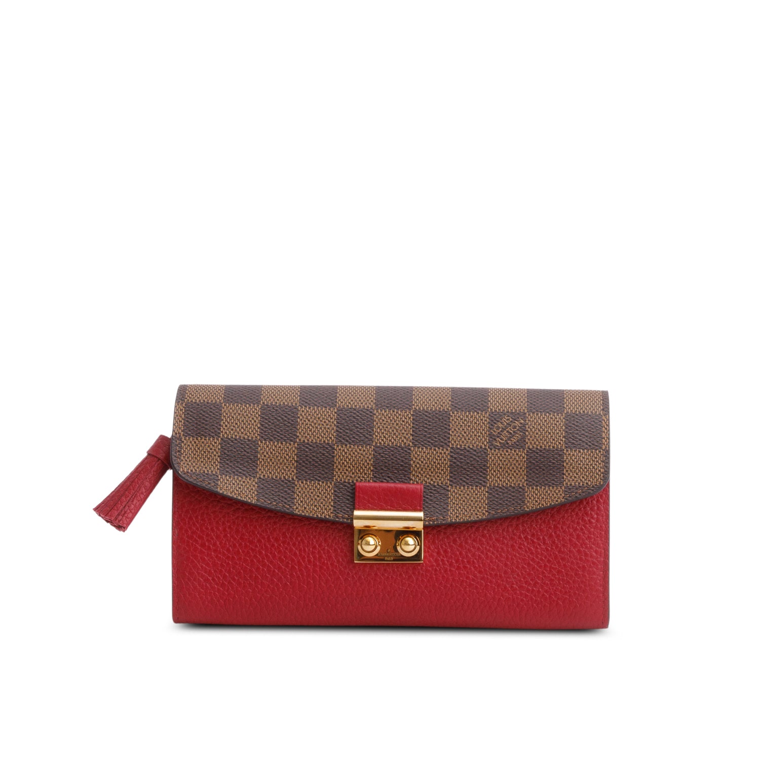 Louis Vuitton Damier Ebene Croisette Wallet w/ Box