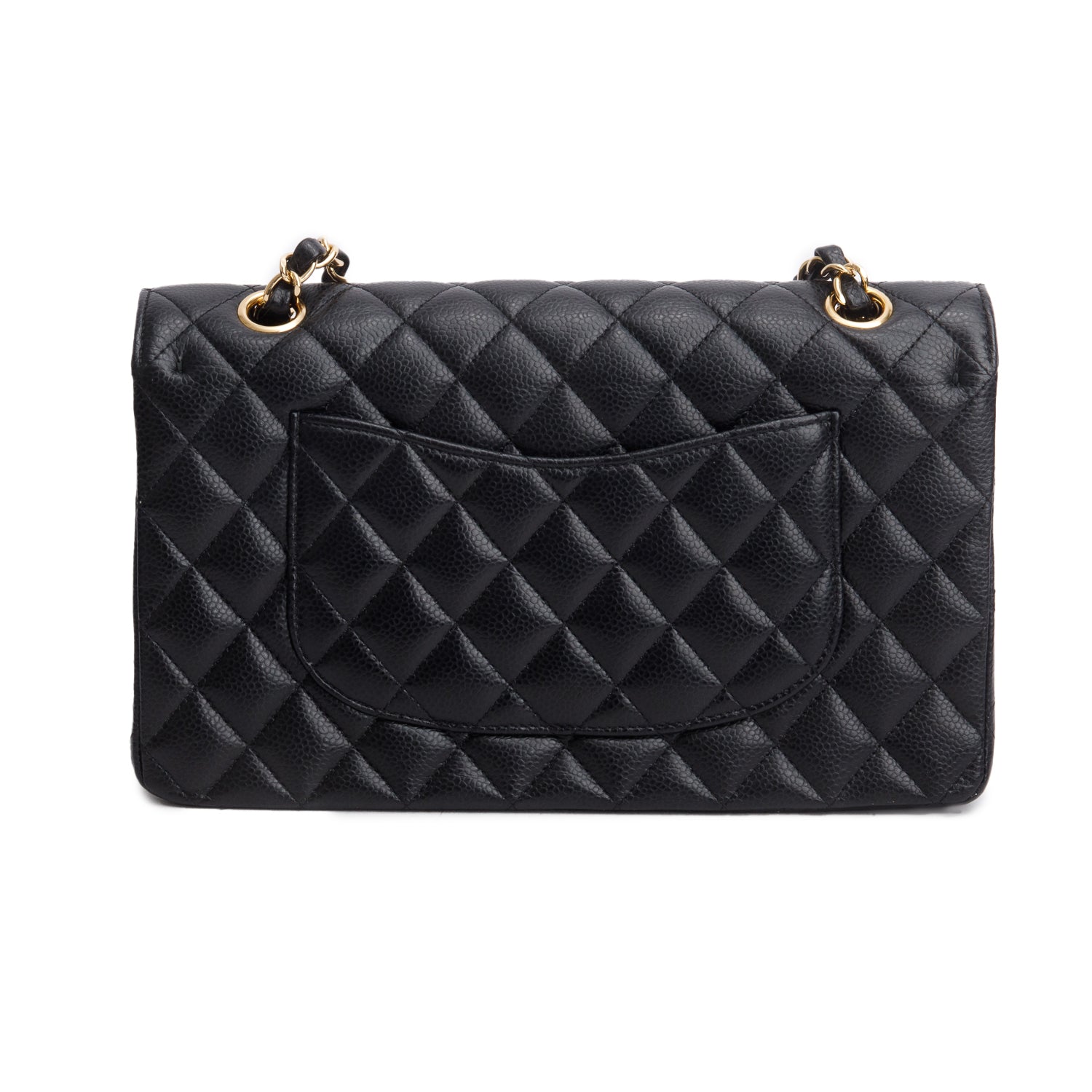 Chanel Black Caviar Classic Medium Double Flap Bag