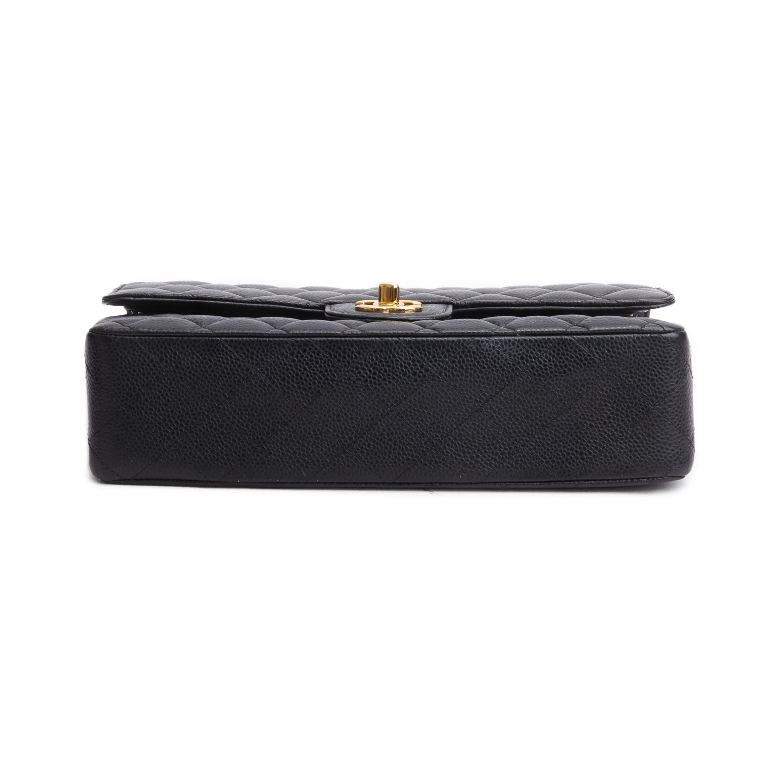 Chanel Black Caviar Classic Medium Double Flap Bag