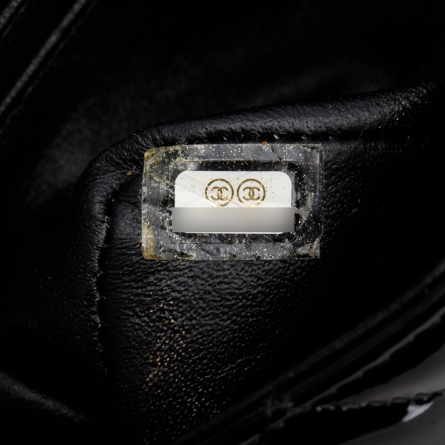 Chanel Black Patent Calfskin Quilted Mini Rectangular Flap