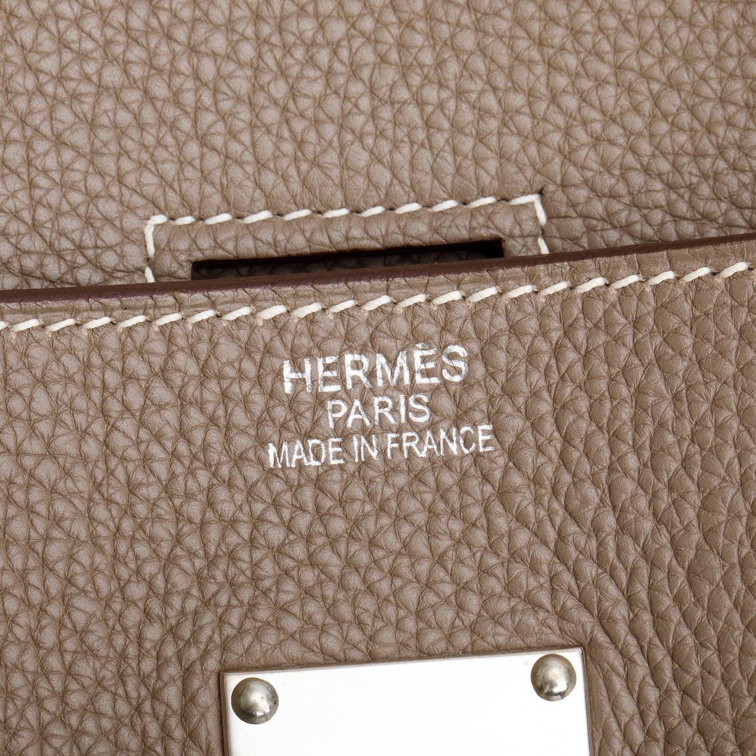 Hermes Etoupe Taurillon Clemence JPG Birkin 42