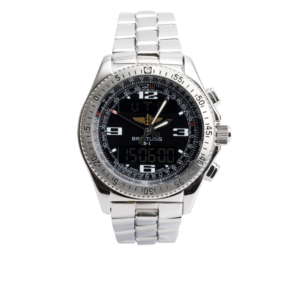 Breitling Stainless Steel Professional B1 44 MM Chronograph Quartz Dig ...