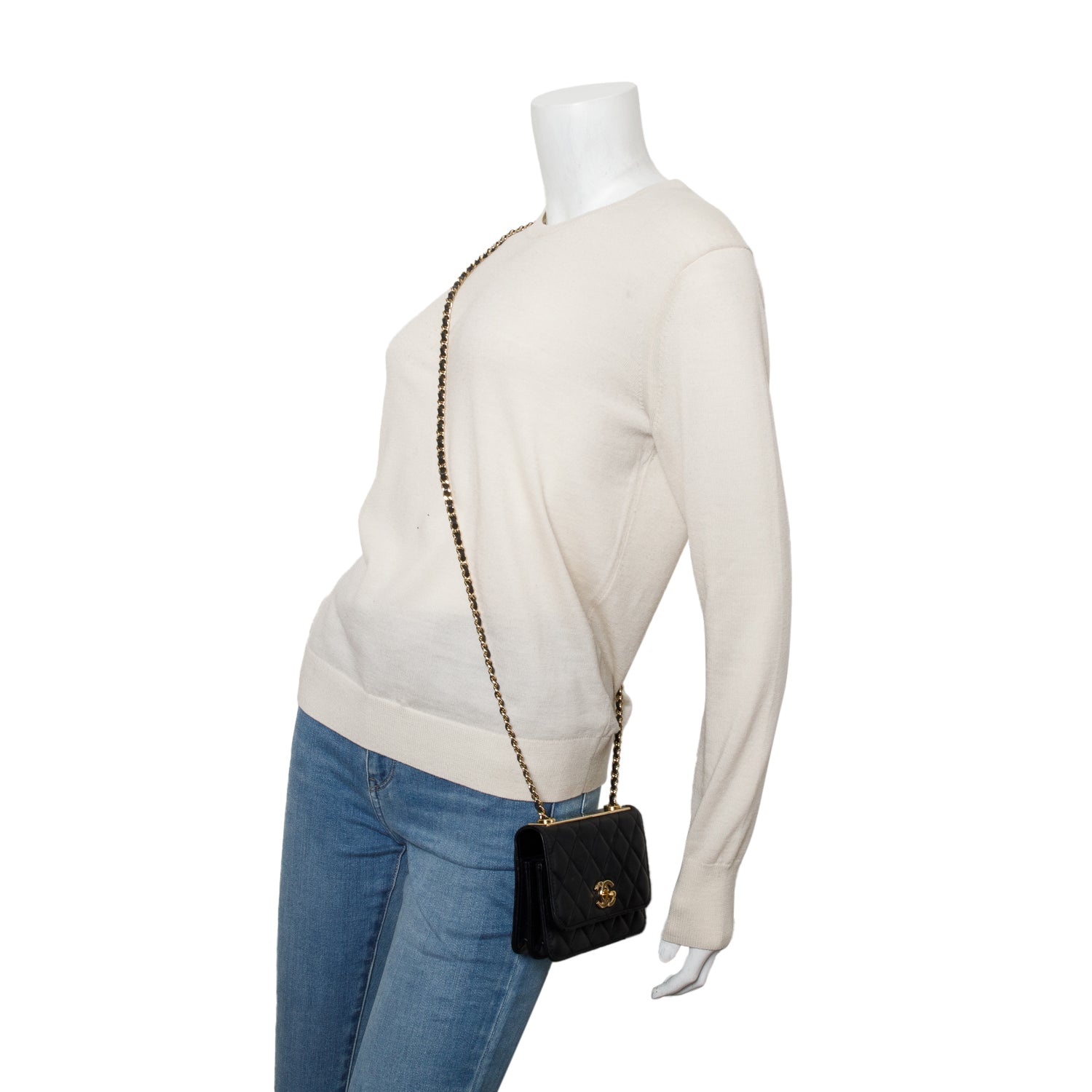 Chanel 2022 Lambskin Quilted Trendy CC Wallet on Chain