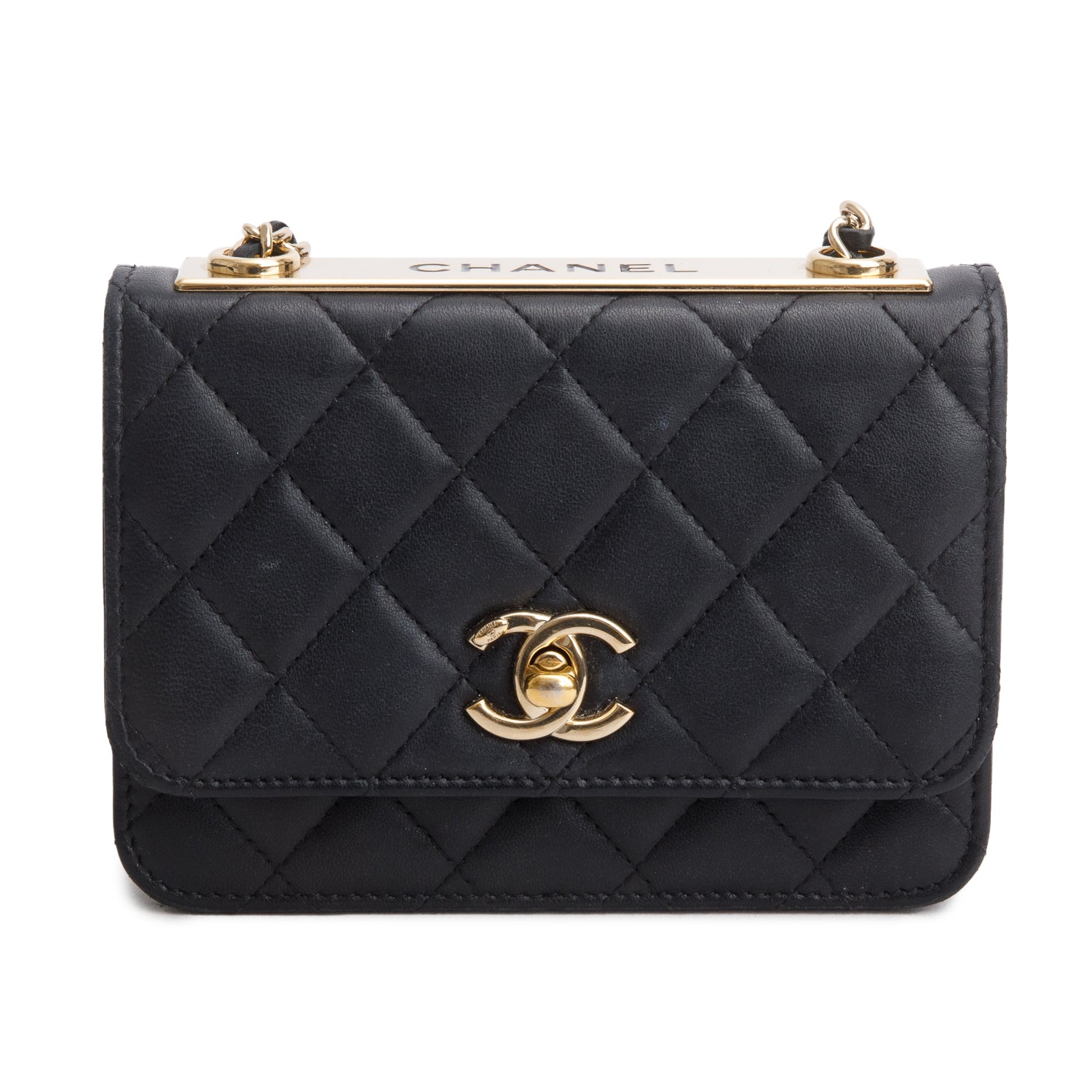 Chanel 2022 Lambskin Quilted Trendy CC Wallet on Chain