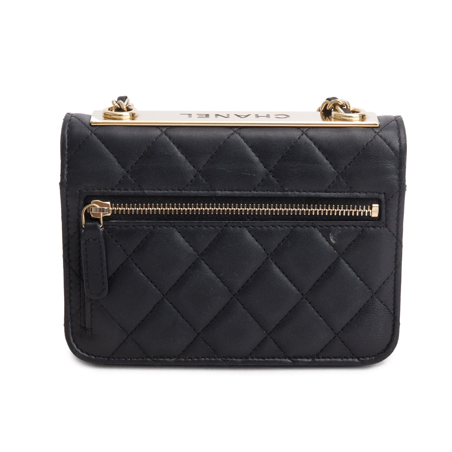 Chanel 2022 Lambskin Quilted Trendy CC Wallet on Chain