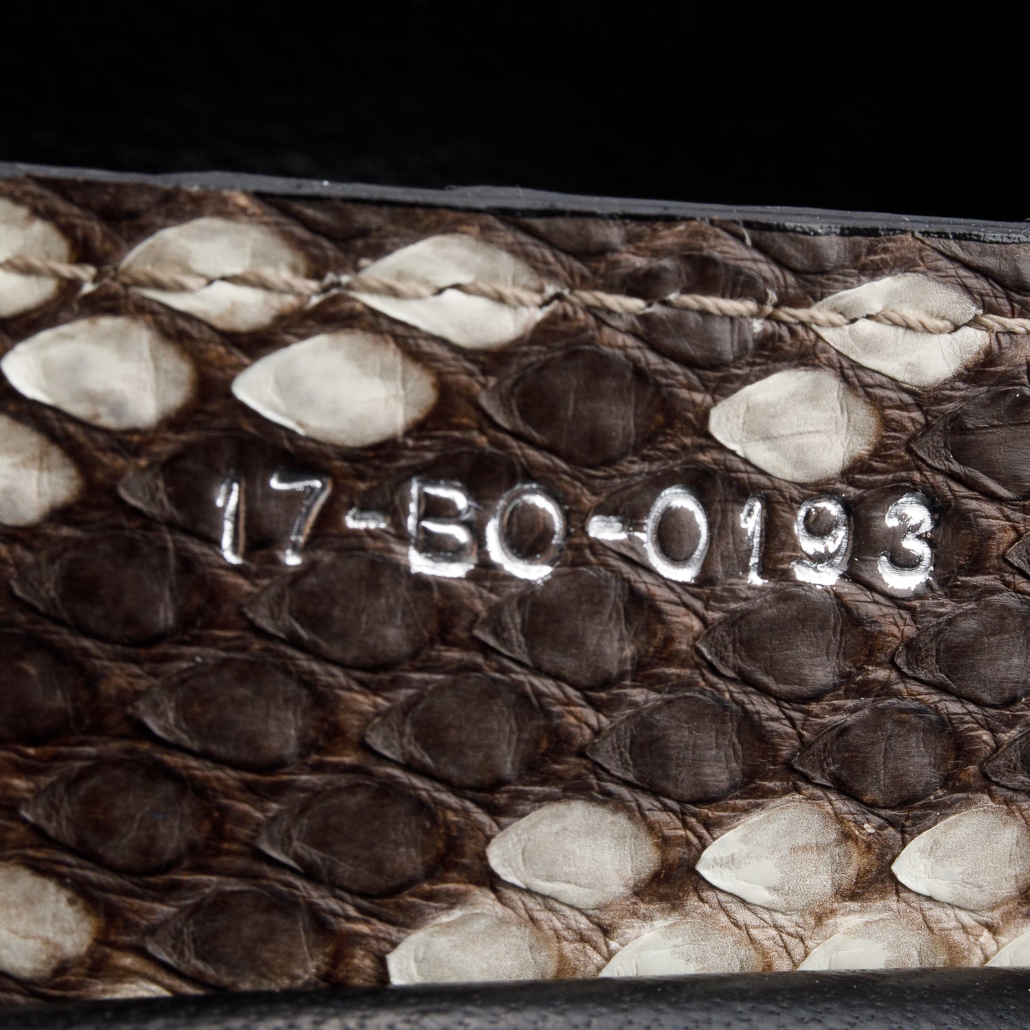 Christian Dior Black Calfskin & Python Large Diorling