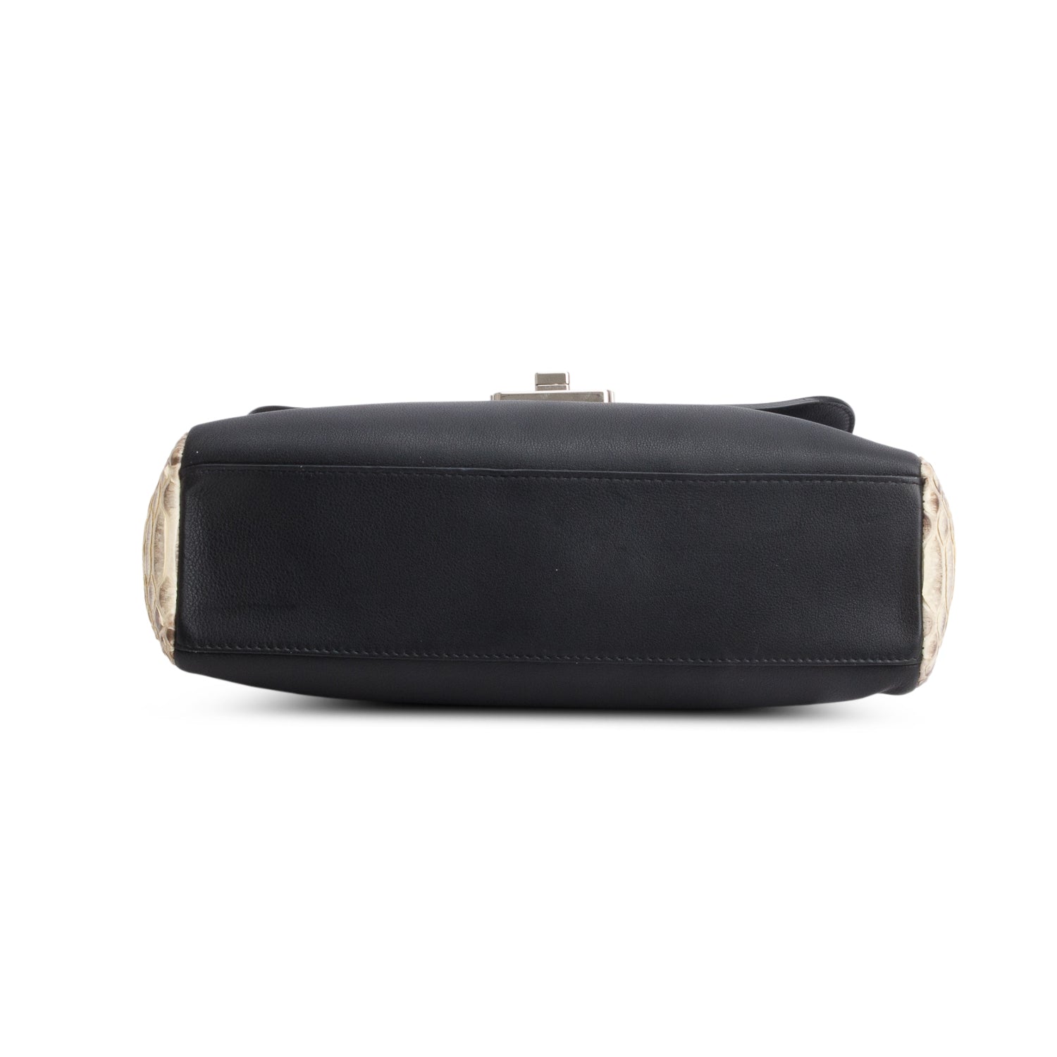 Christian Dior Black Calfskin & Python Large Diorling
