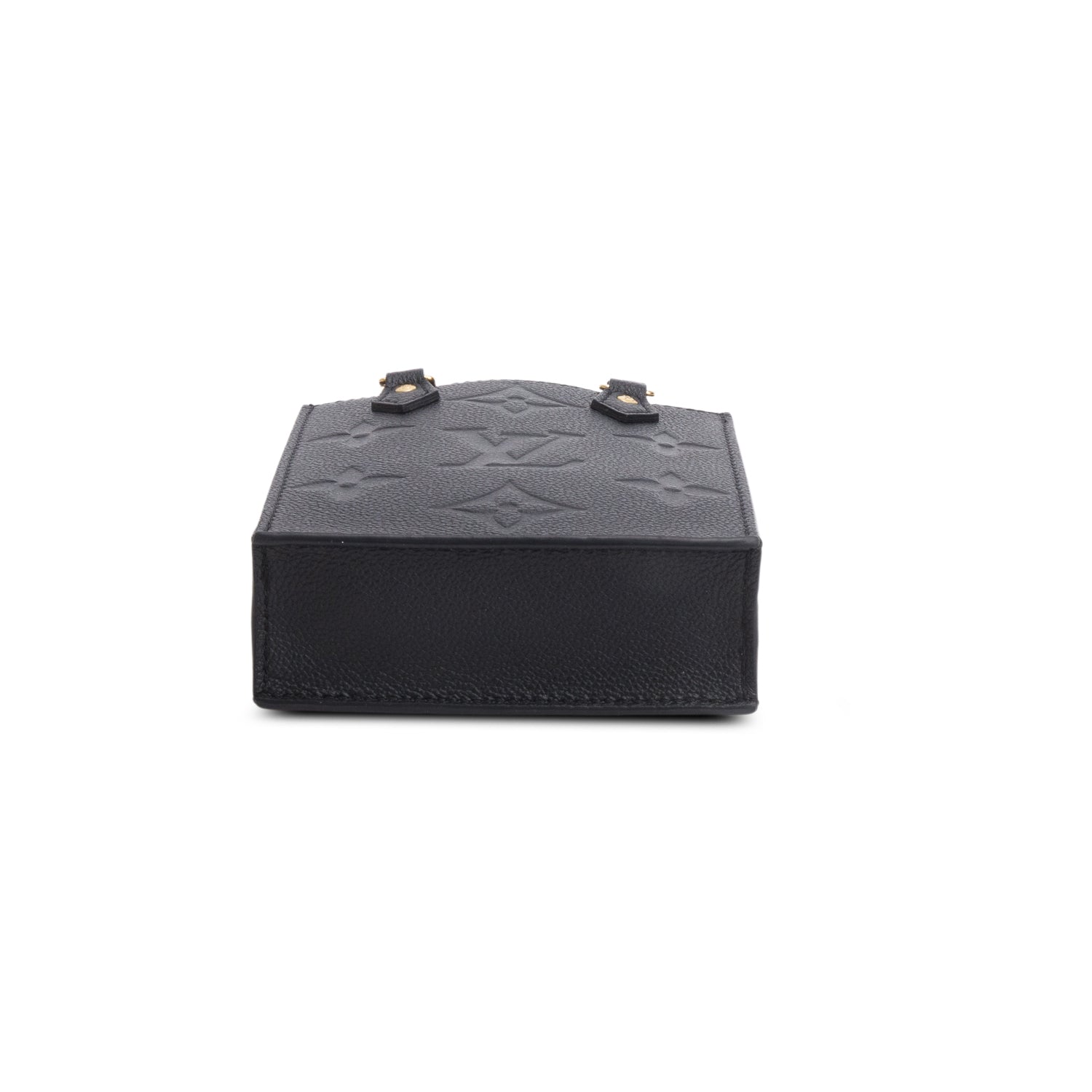 Louis Vuitton Black Empreinte Monogram Giant Petit Sac Plat w/ Strap
