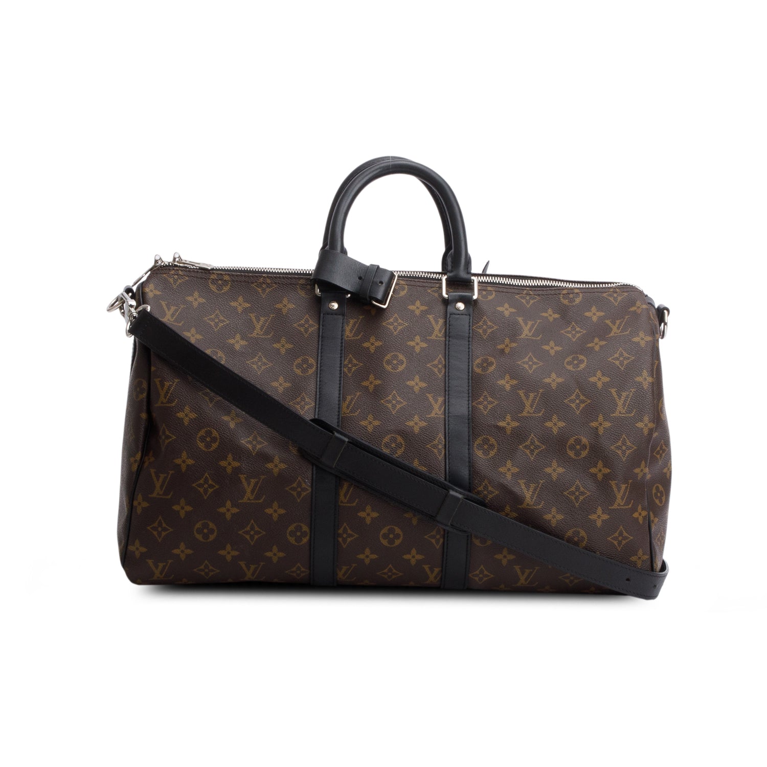 Louis Vuitton Monogram Macassar Keepall Bandouliere 45 w/ Box