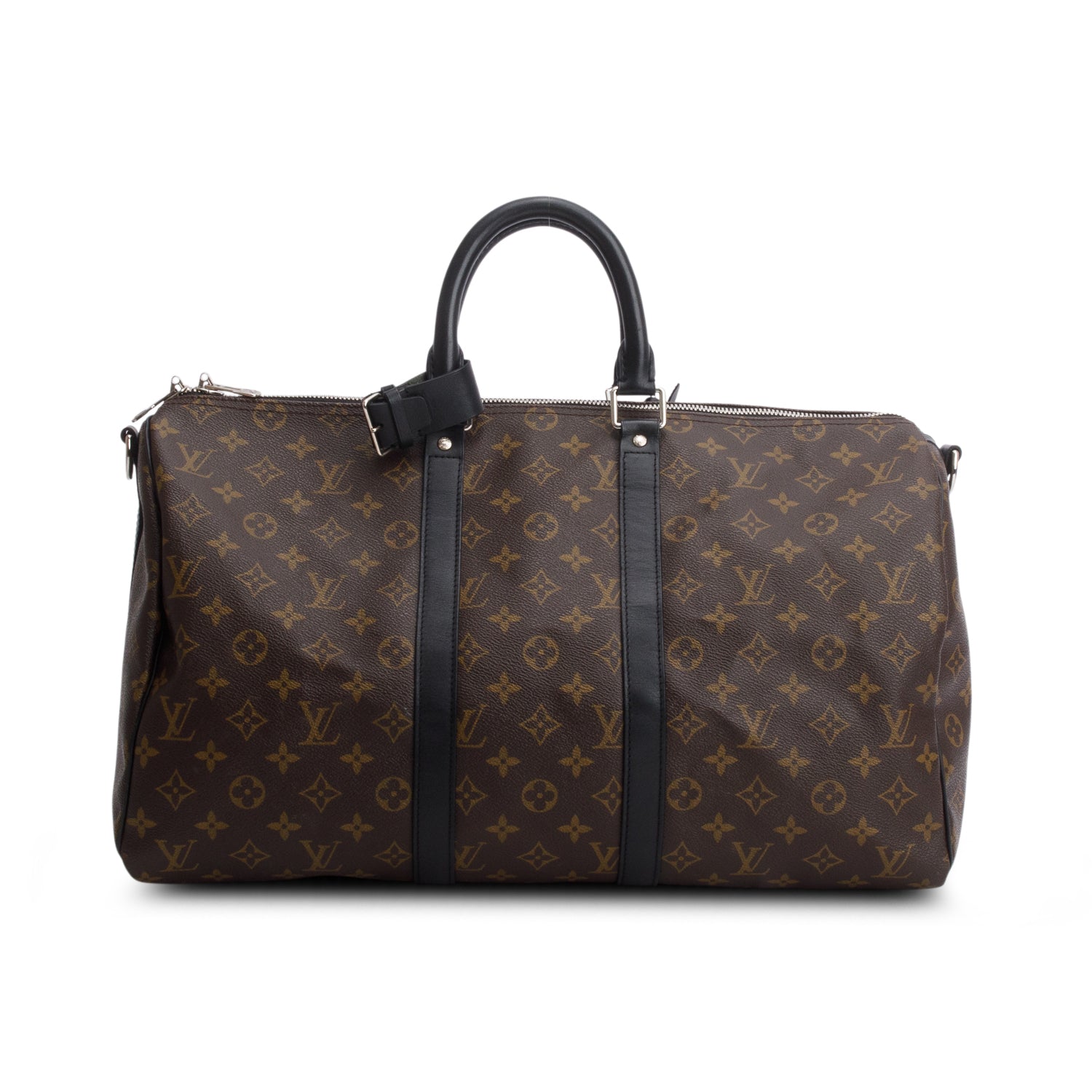 Louis Vuitton Monogram Macassar Keepall Bandouliere 45 w/ Box