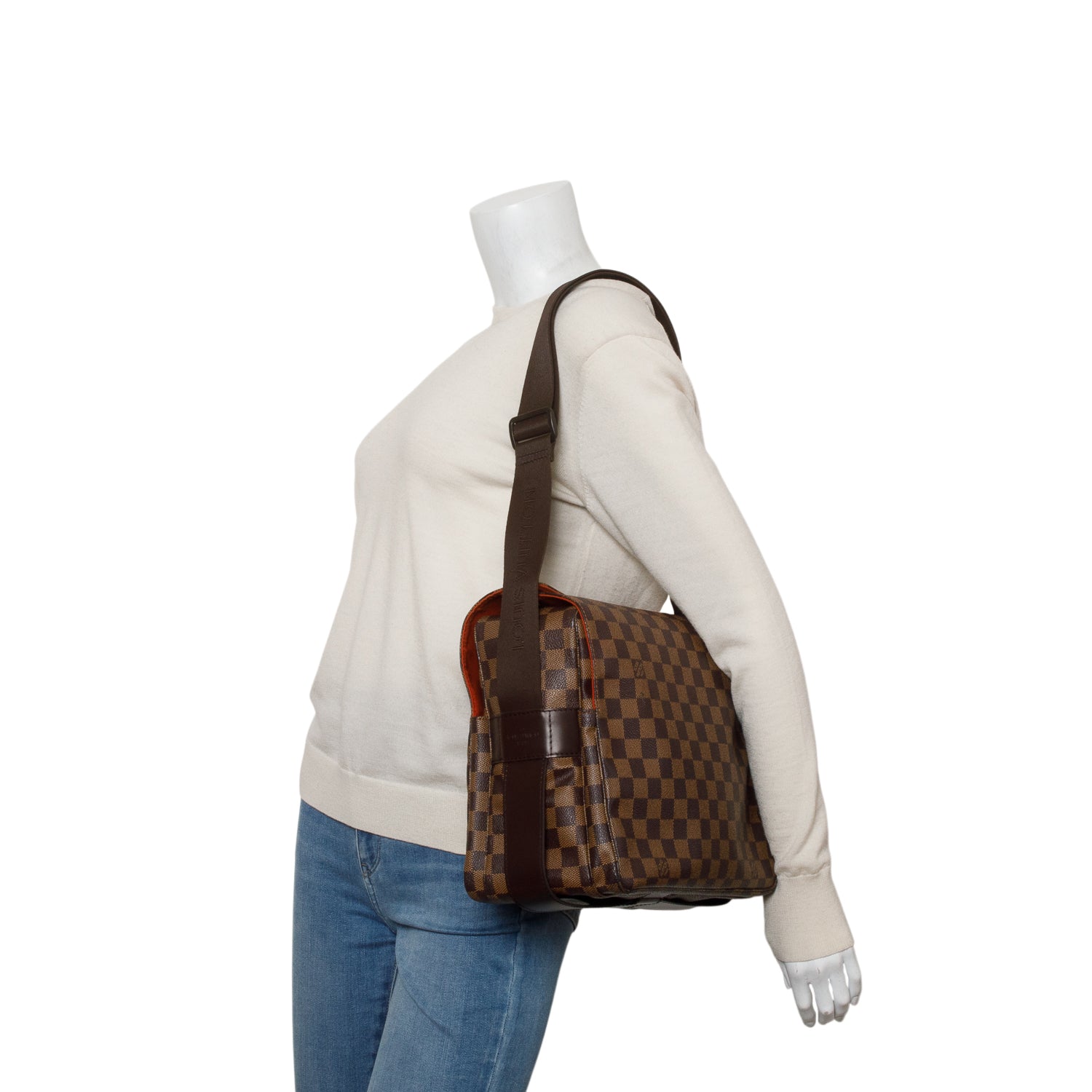 Louis Vuitton Damier Ebene Naviglio Messenger Bag