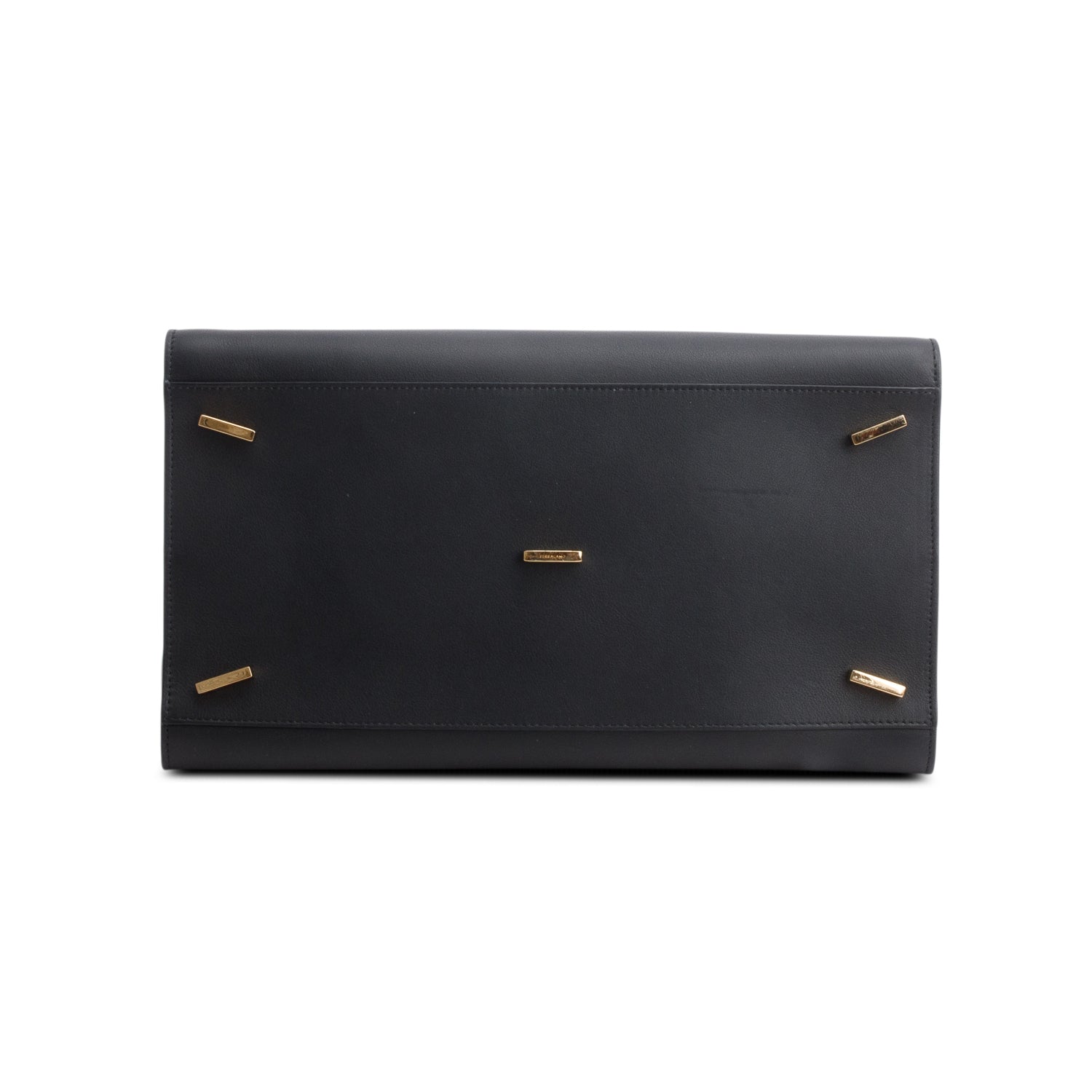 Ferragamo Black Calfskin Medium Hug Bag