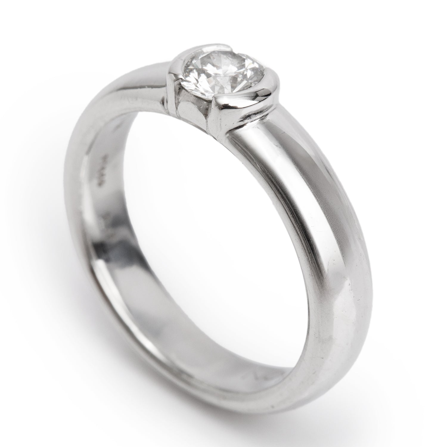 Tiffany & Co. Platinum 0.34 ct. Diamond Etoile Engagement Ring, Size 5