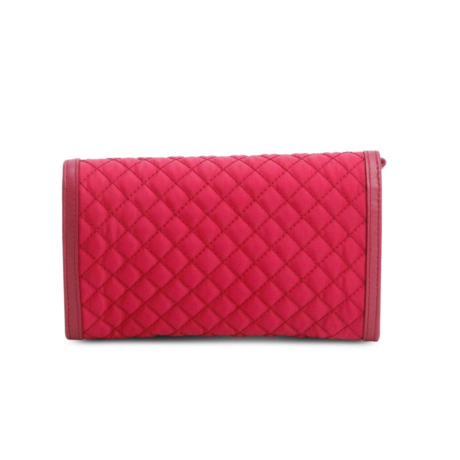 Prada Pink Tessuto Nylon Quilted Crossbody Wallet on Strap w/ Box & Authenticity Card
