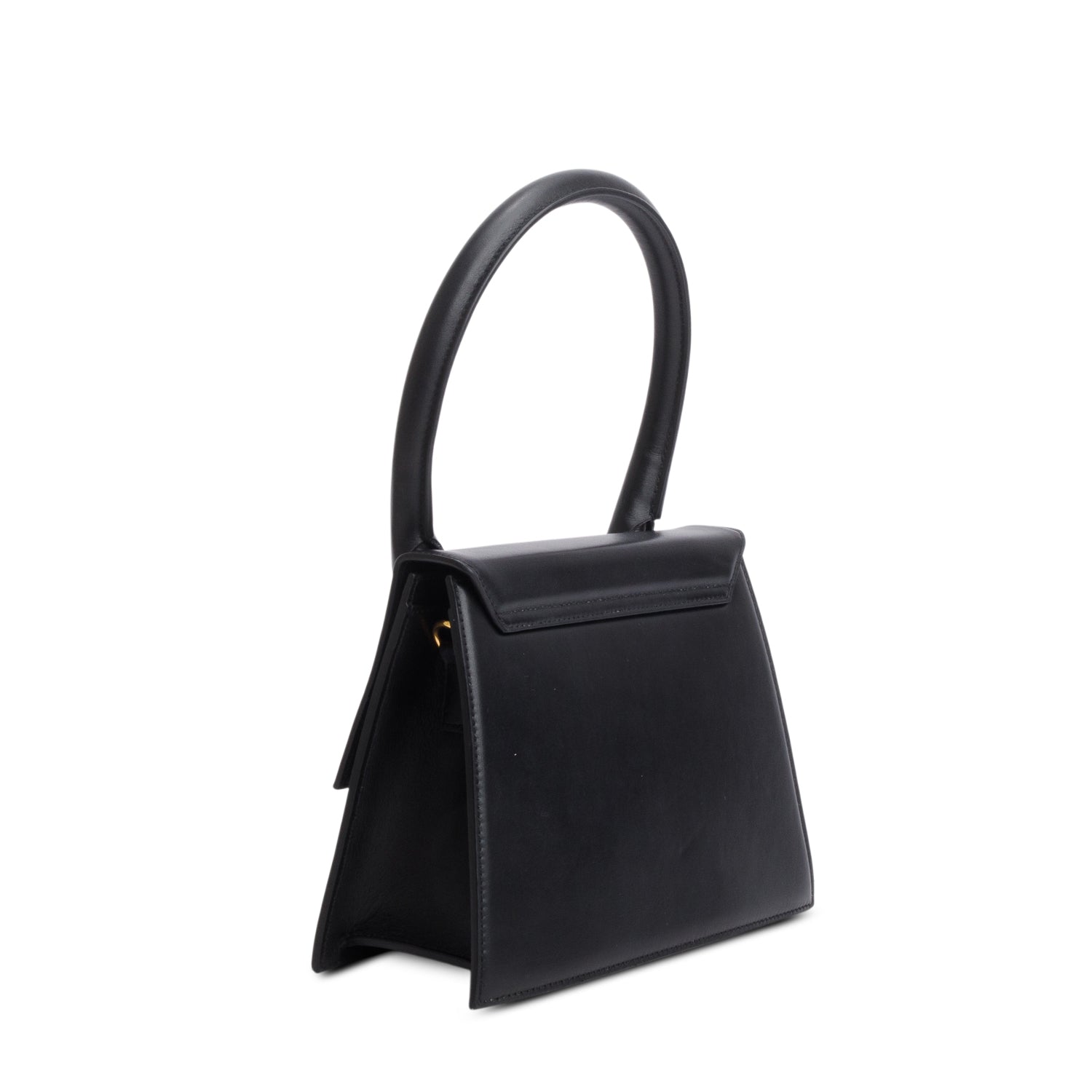 Jacquemus Black Leather Le Grand Chiquito Bag w/ Strap
