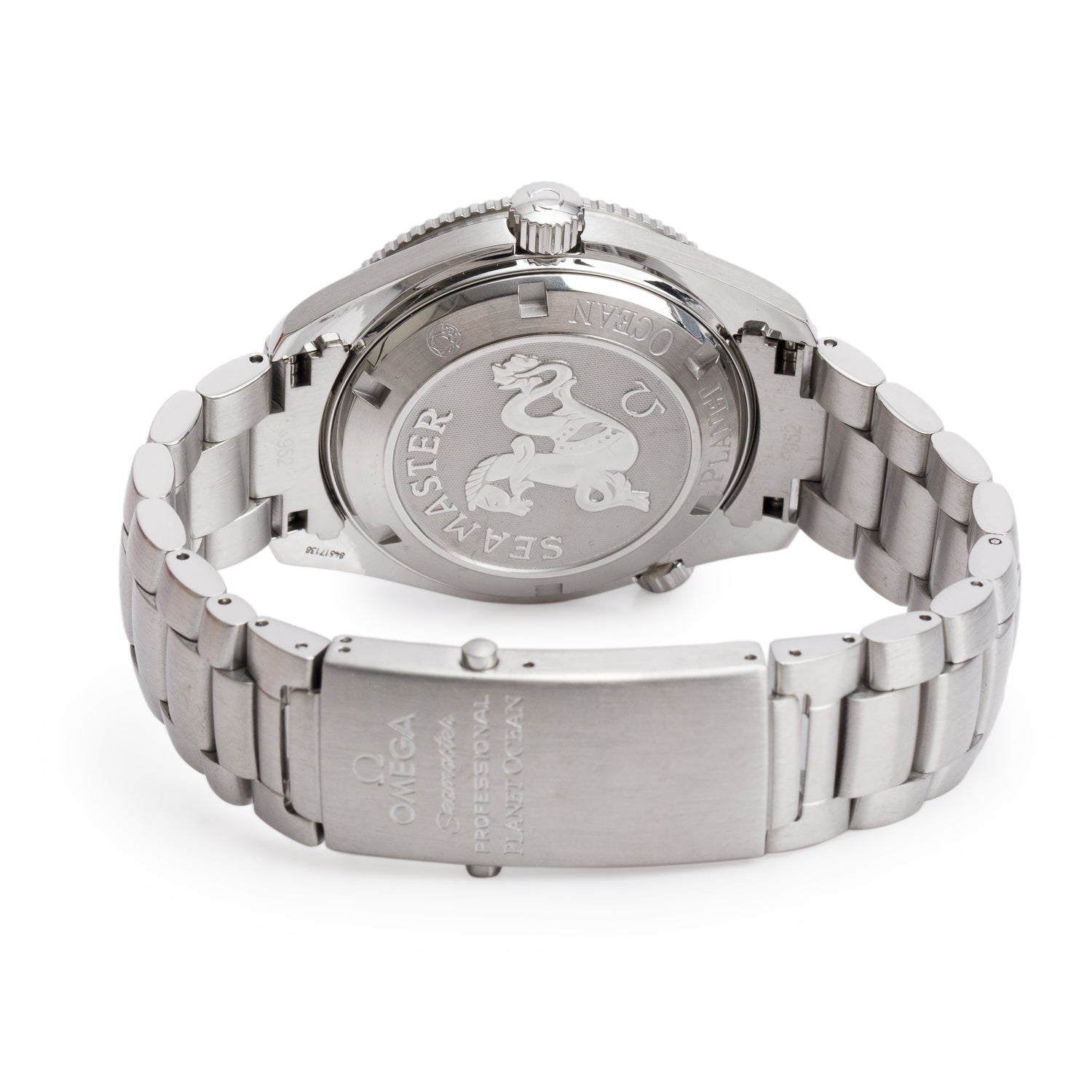Omega Stainless Steel Seamaster Planet Ocean 600M Co-Axial Chronometer 42 MM Automatic Watch w/ Box & Papers