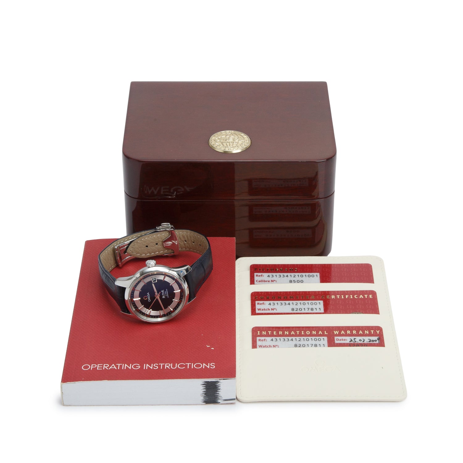 Omega Stainless Steel De Ville Hour Vision 41 MM Automatic Watch w/ Box & Papers