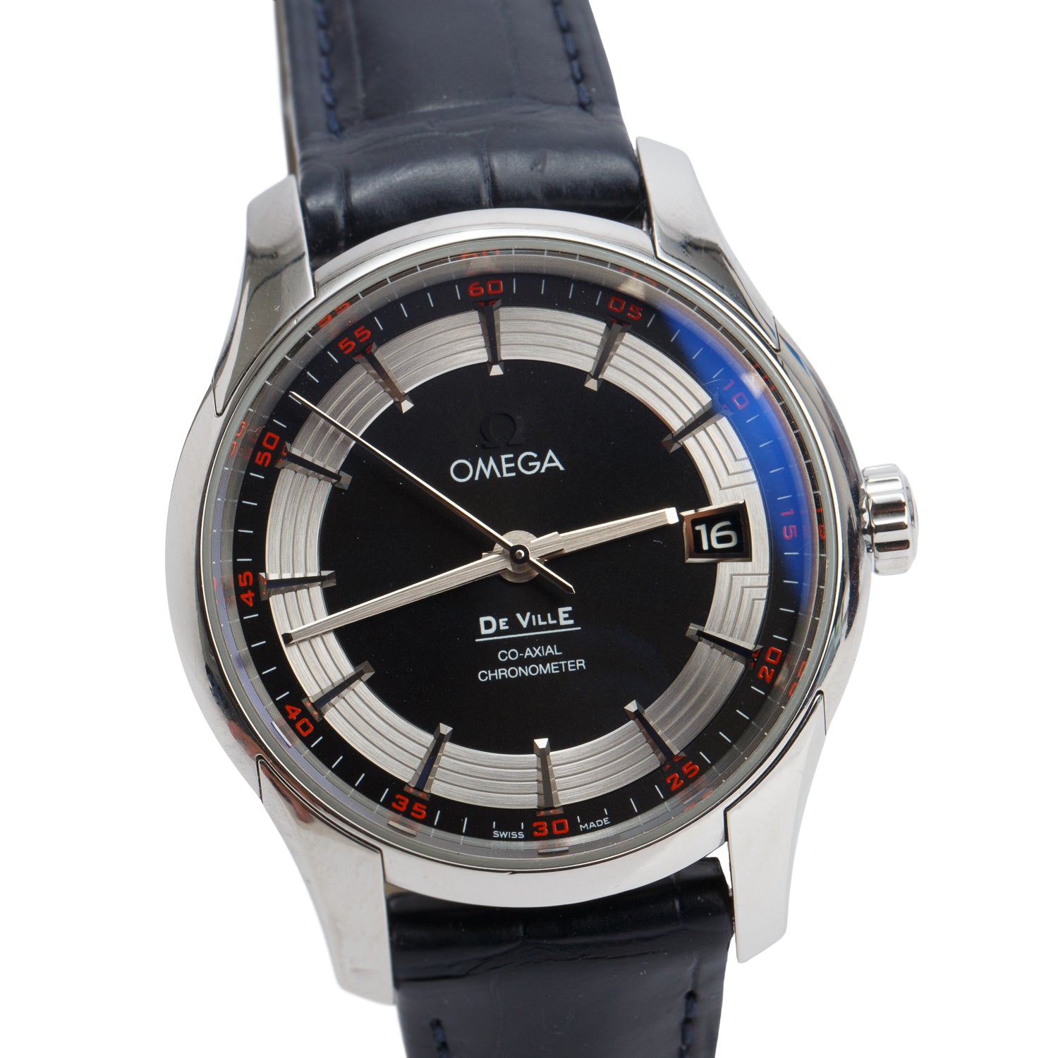 Omega Stainless Steel De Ville Hour Vision 41 MM Automatic Watch w/ Box & Papers