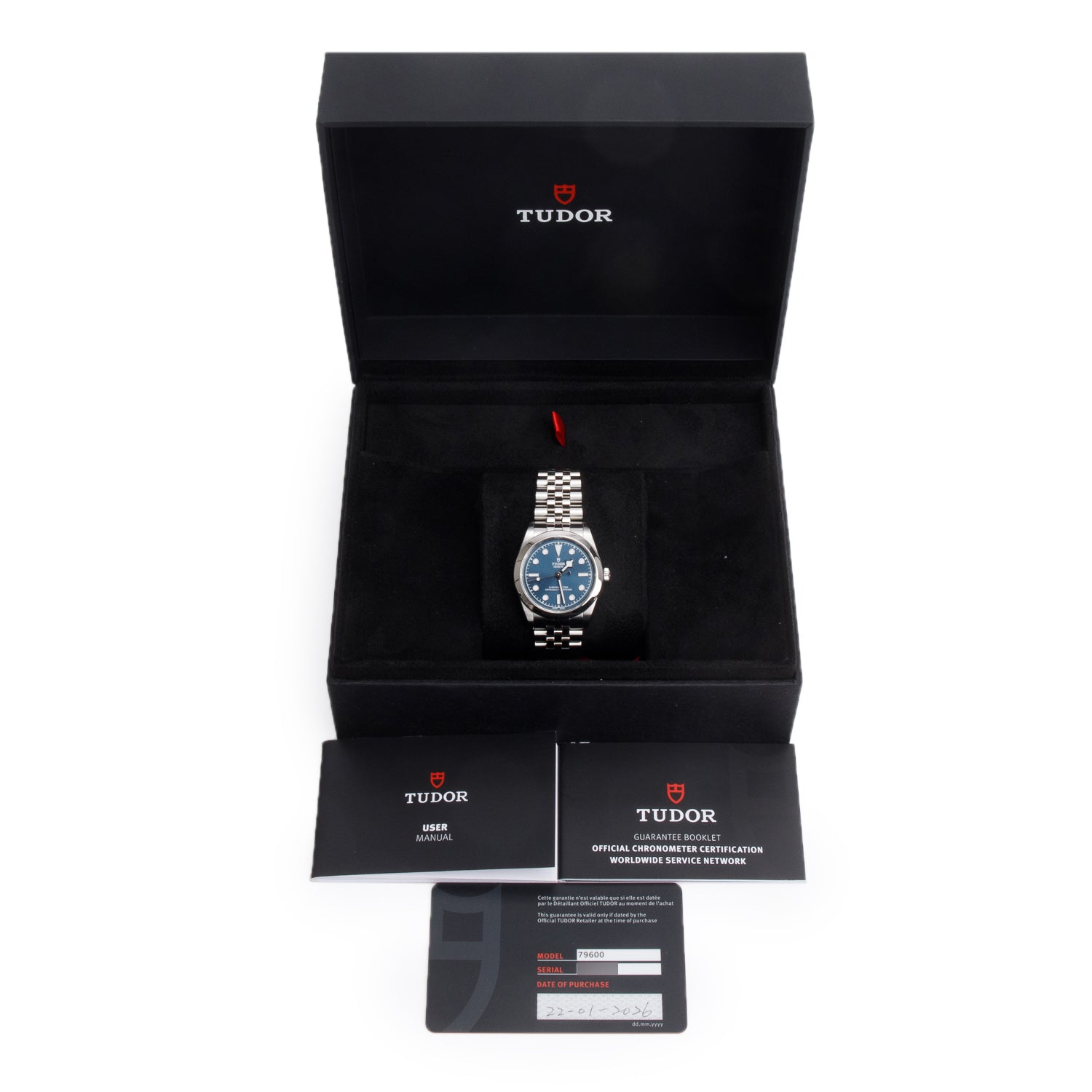Tudor 2026 Stainless Steel Black Bay One 31 MM Automatic Watch Blue Dial 79600 w/ Box & Papers