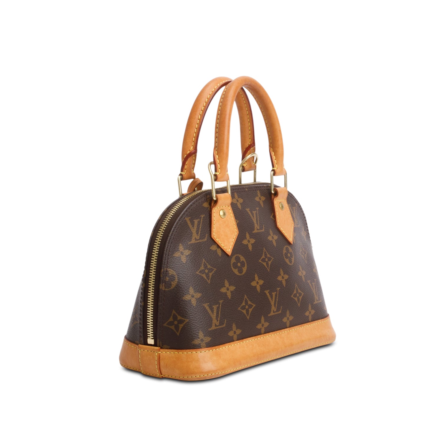 Louis Vuitton Monogram Alma BB w/ Strap & Receipt