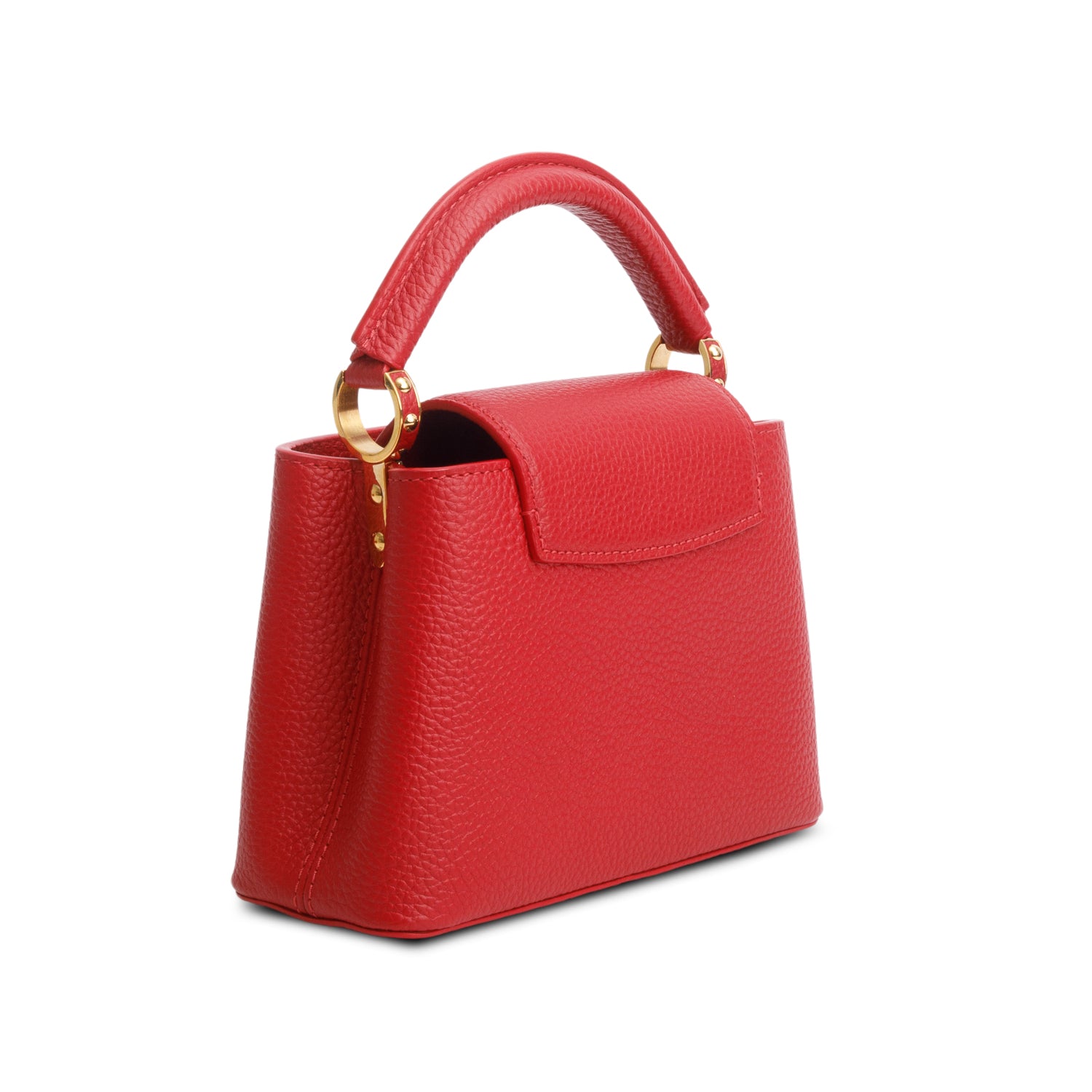 Louis Vuitton 2022 Red Taurillon Mini Capucines w/ Strap & Receipt