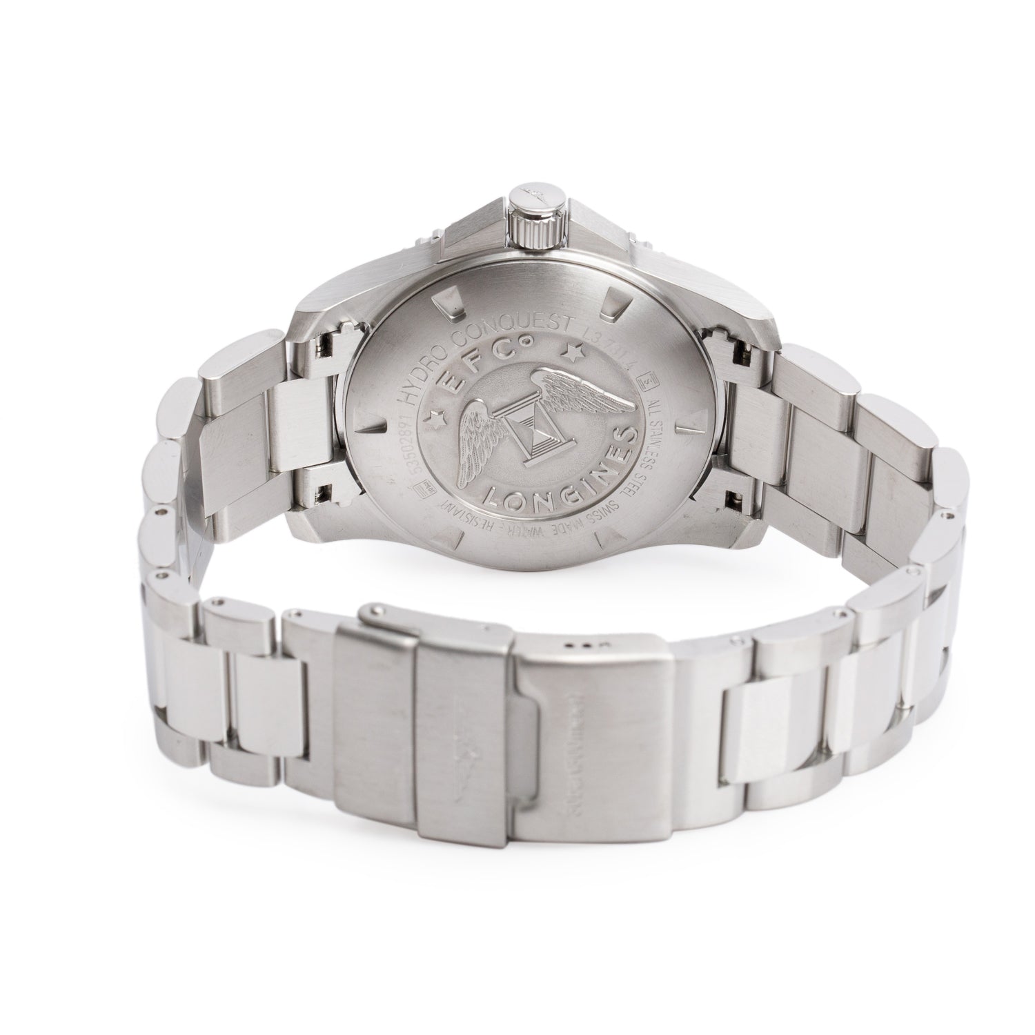 Longines 2024 Stainless Steel HydroConquest 41 MM Automatic Watch Black Dial w/ Box & Papers