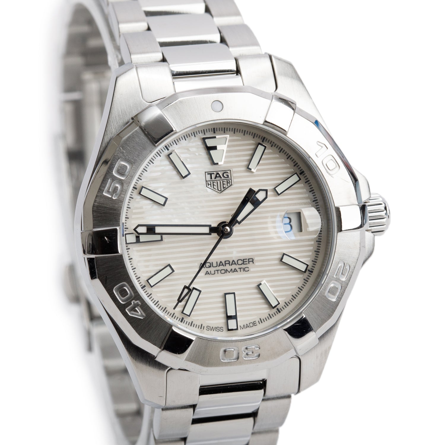 Tag Heuer 2022 Stainless Steel Aquaracer 32 MM Quartz Watch Mother of Pearl Dial WBD2311 w/ Box & Papers