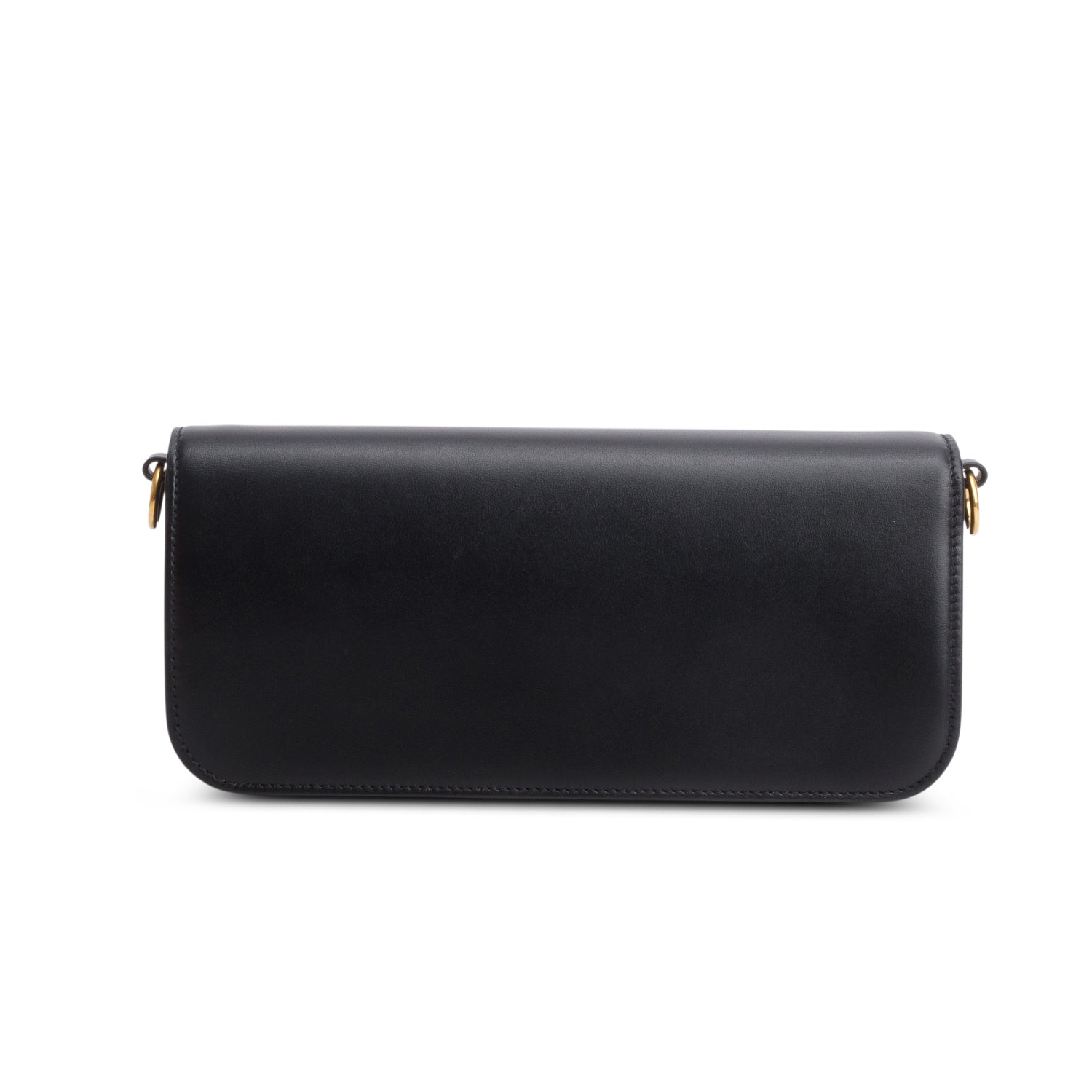 Valentino 2023 Black Calfskin Vlogo Loco Shoulder Bag w/ Box, Receipt & Straps