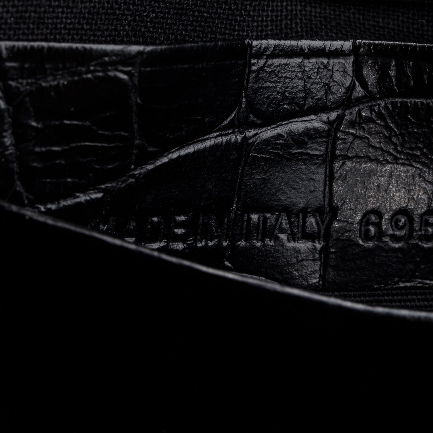 Balenciaga Black Extra Supple Calfskin Crystal Croc Embossed Le Cagole Mini Shoulder Bag w/ Box & Straps