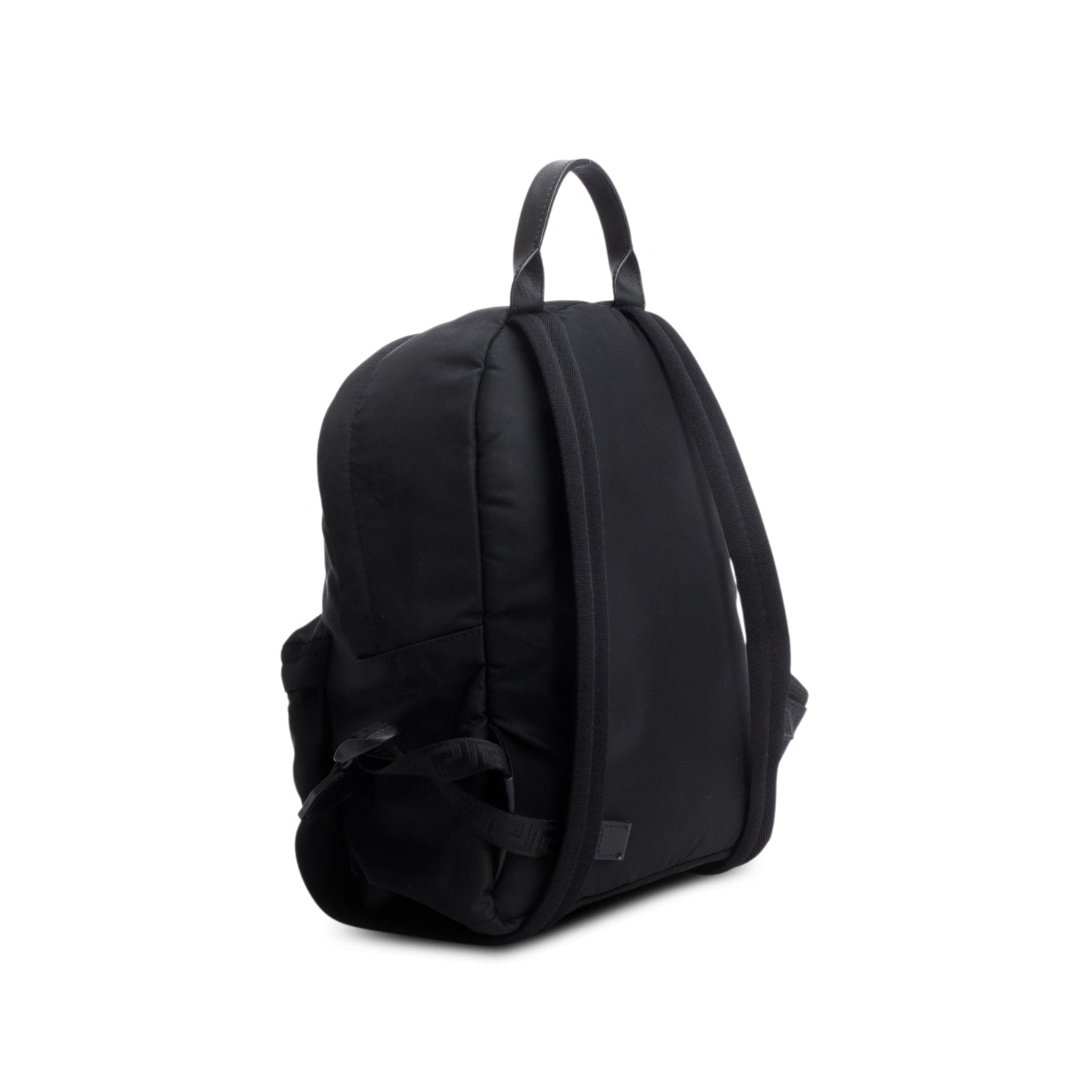 Versace Black Nylon Logo Print Backpack